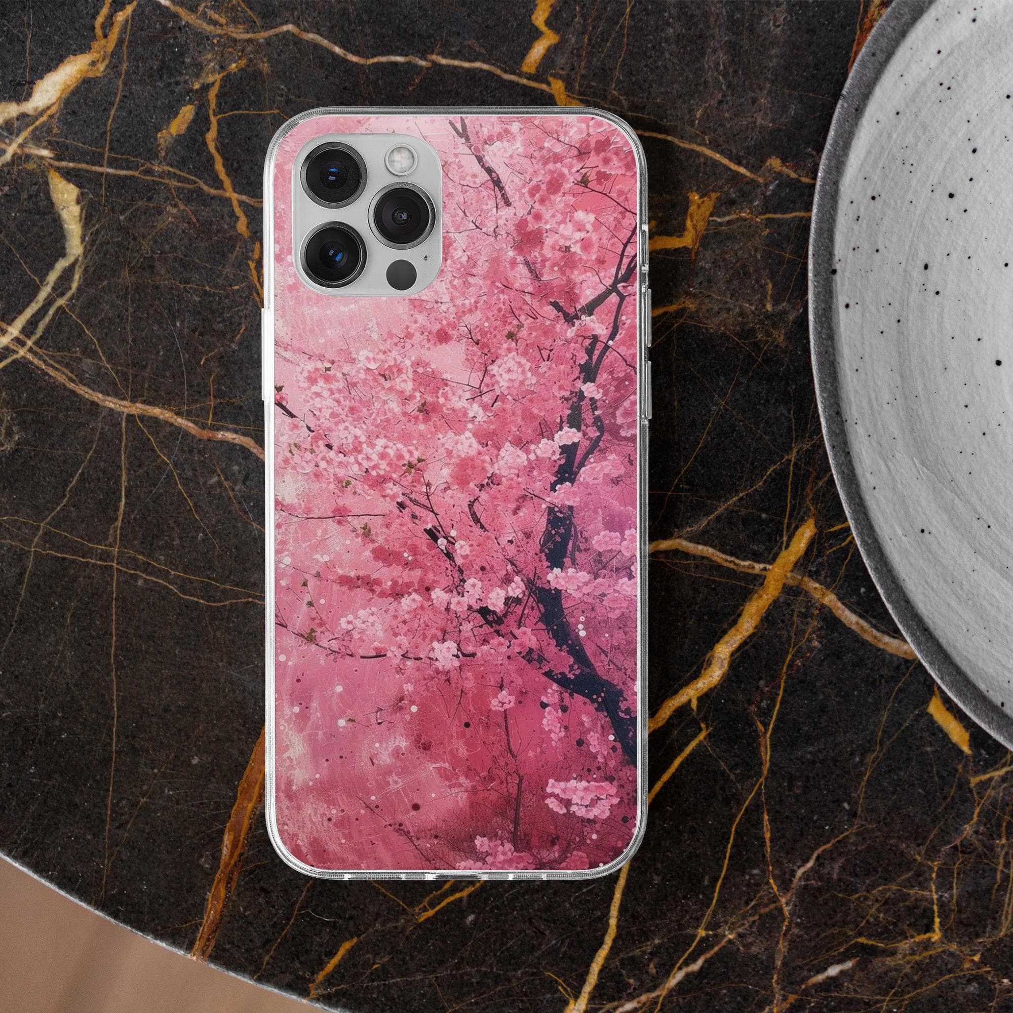 Sakura Phone Case Japanese Cherry Blossom Cover for iPhone 17Pro, 16, 15, 14, 13, 12, Samsung S25, S24, S23Fe, S22, A26, A56, Pixel 10, 9Pro - image 2