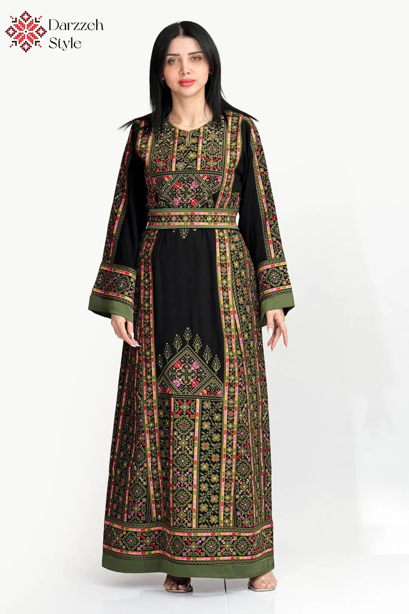 Palestinian Thobe, Embroidered Dress, Traditional Dress, Palestinian Kaftan, Heritage Dress, Maxi Dress, Arabic Dress