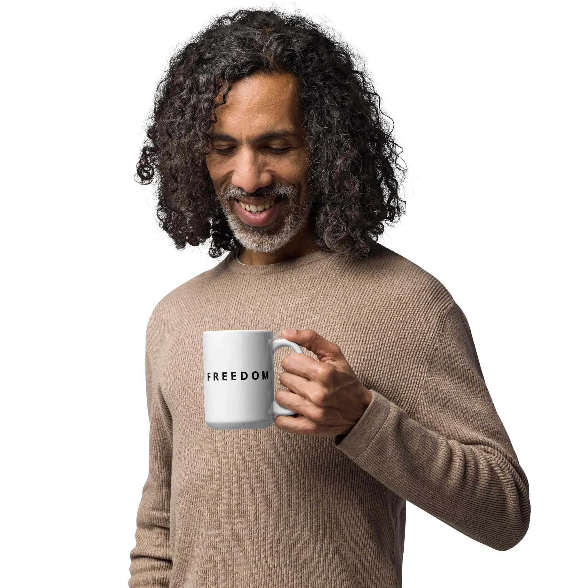 White Freedom Coffee Mug - image 5