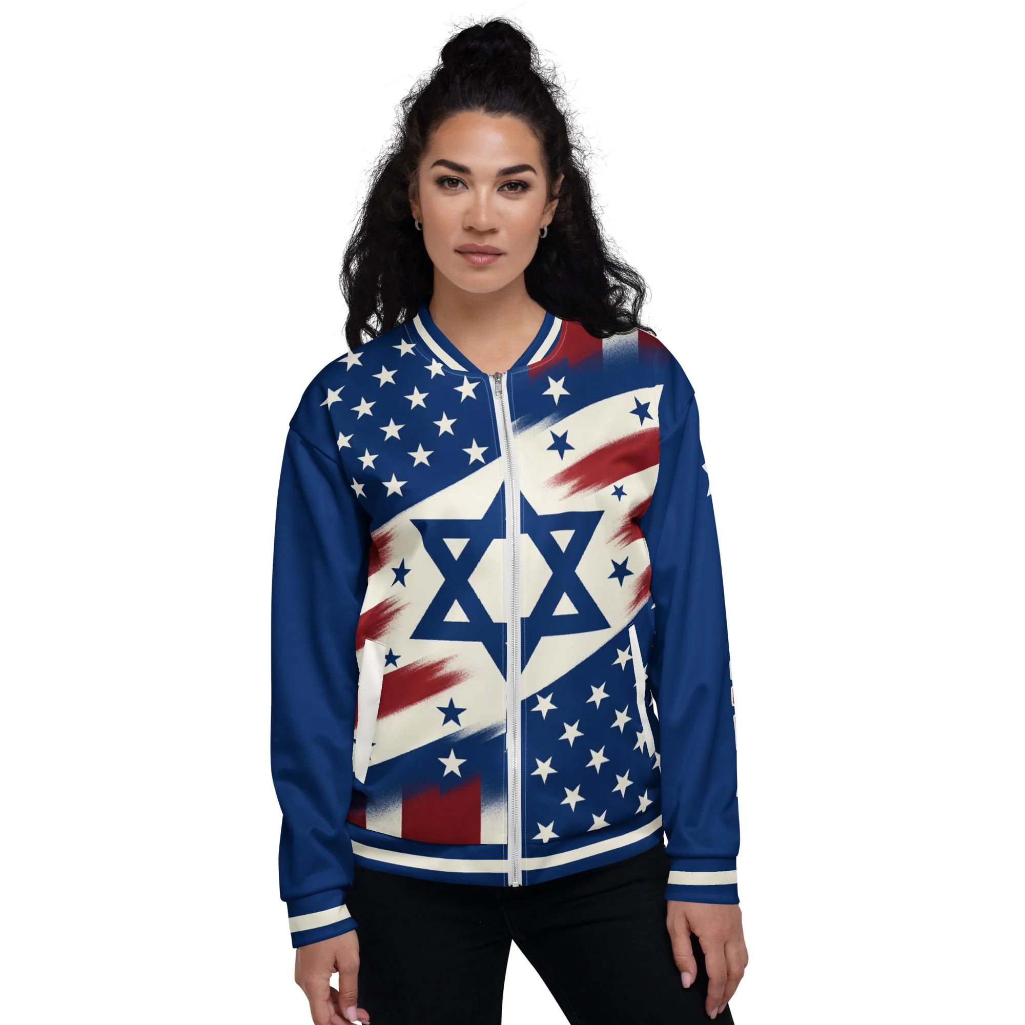 America Israel Bomber Jacket
