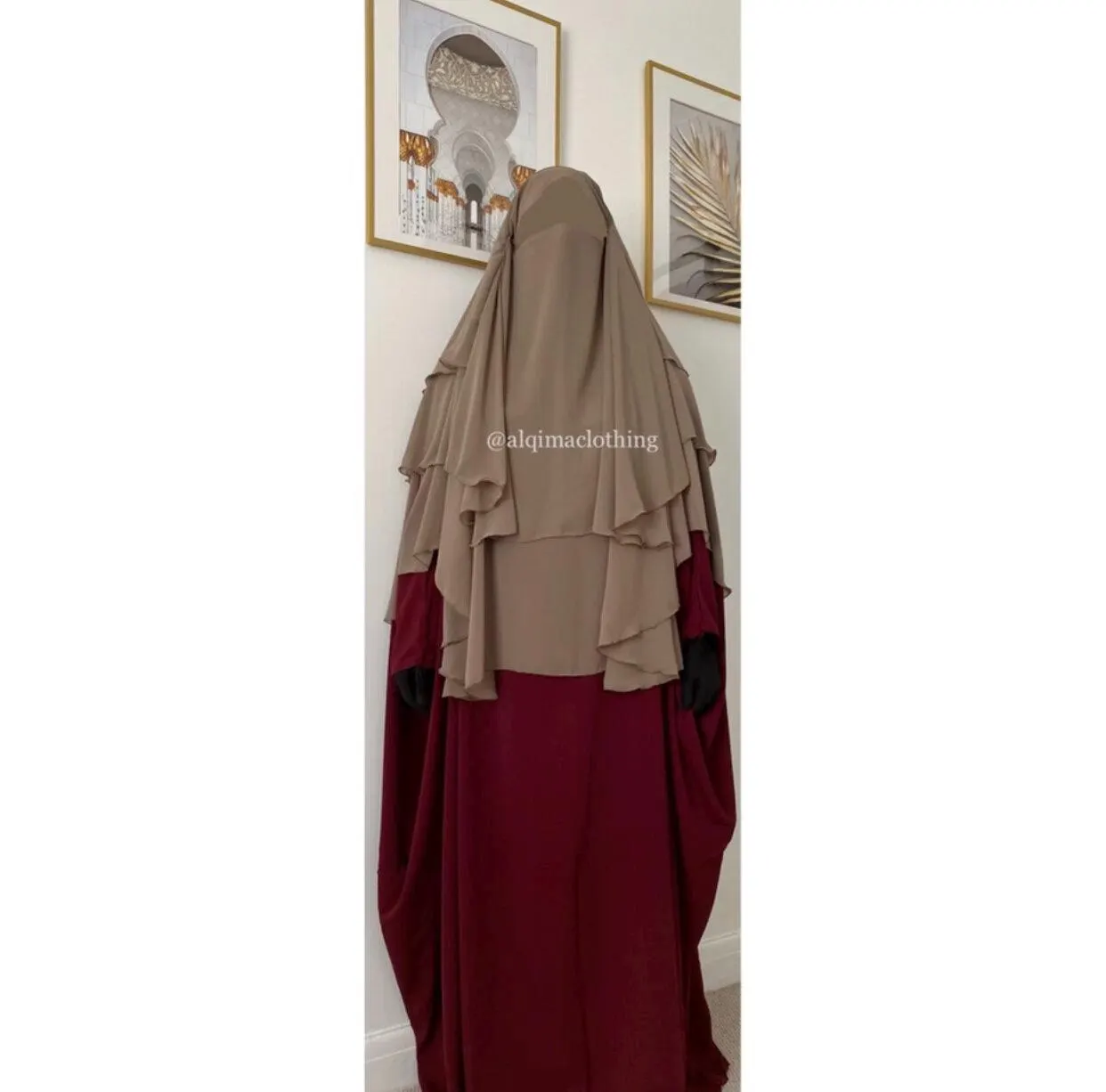 3 Layer Diamond Khimar for Women, Hijab Islamic Clothing UK, Umm Hafsa - image 3