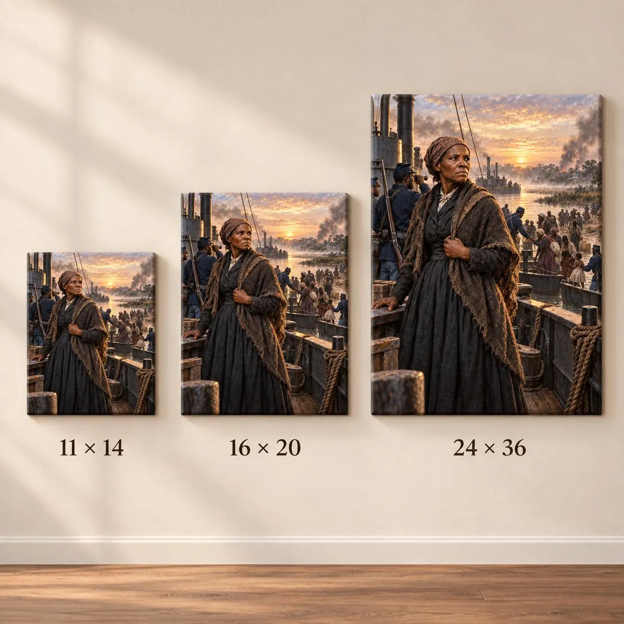 Harriet Tubman Canvas Print, Combahee River Raid, Civil War Black History Art, American Crucible Collection - image 3