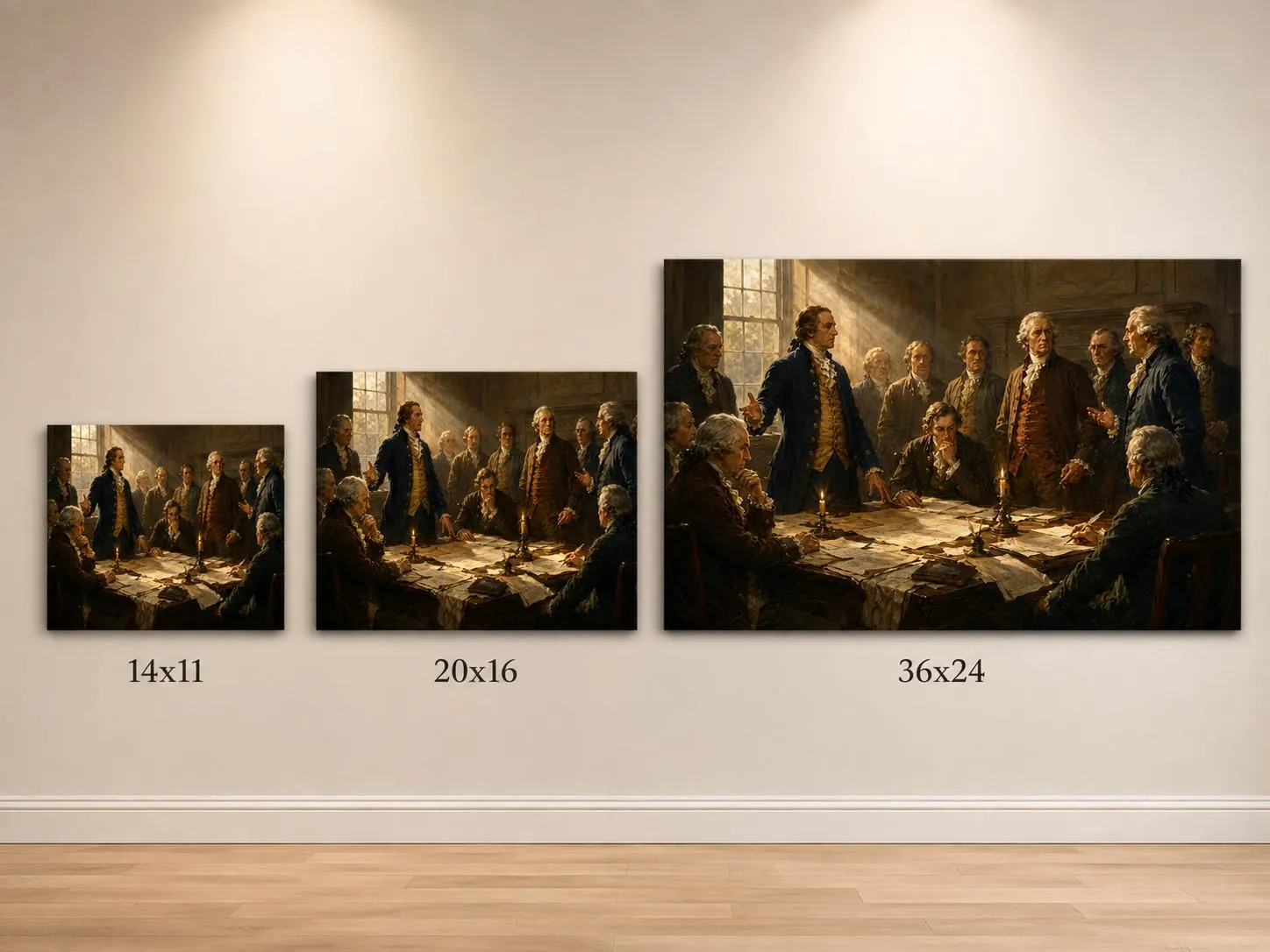 Independence Chosen Canvas Print, Revolutionary War History Art, 1776 to 2026 Collection - image 3