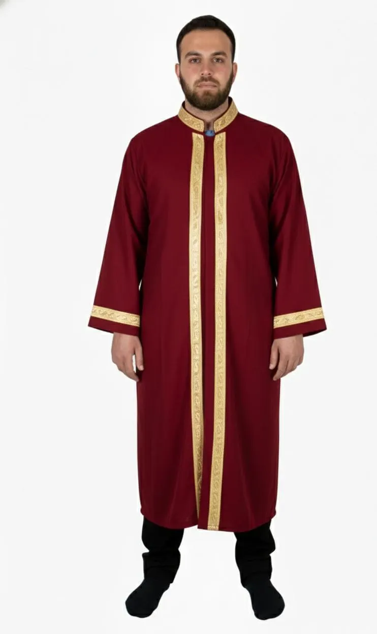 Men’s Arab Bisht Cloak | Elegant Islamic Thobe | Eid Prayer, Nikah & Wedding Outfit - image 3