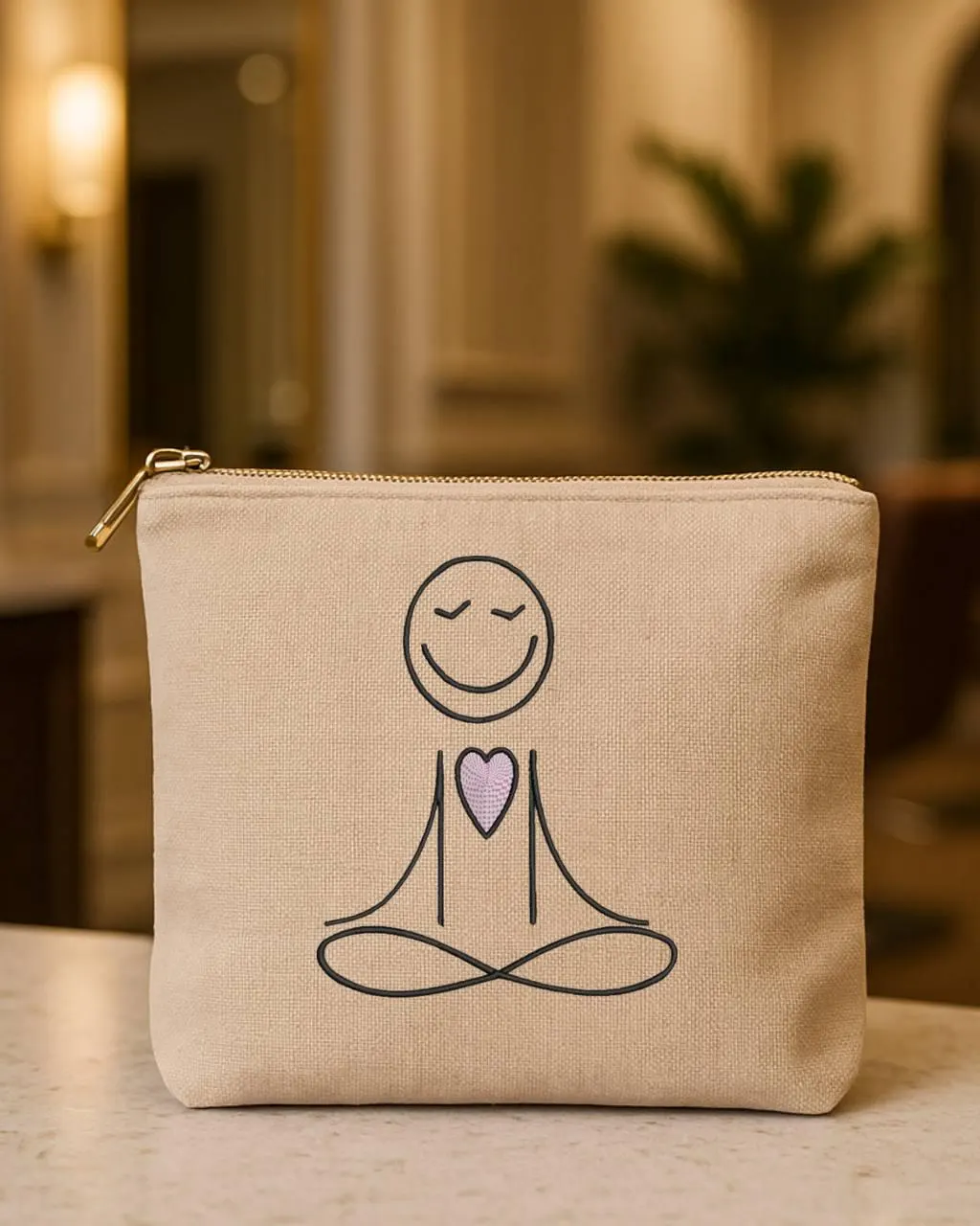 Yoga meditation embroidery design for machine | mindful line art - image 5