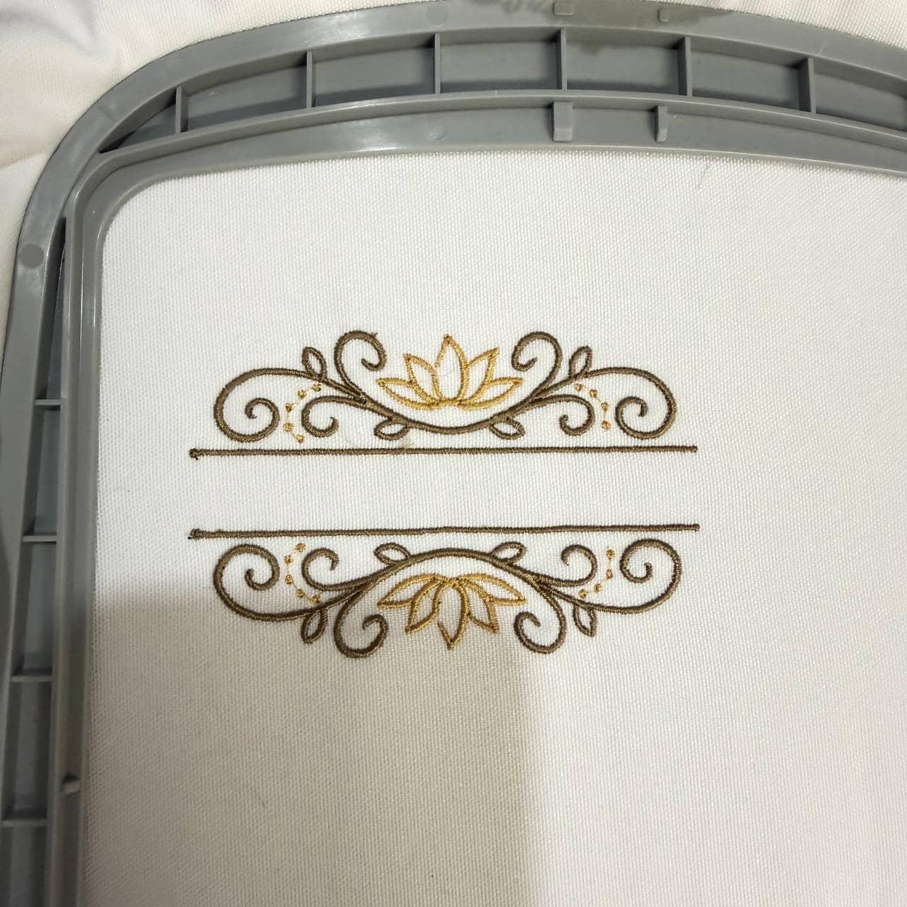 Elegant Monogram Frame Machine Embroidery Pattern PES JEF Border Stitch - image 2