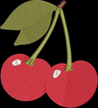Cherry Machine Embroidery Design, Coquette Fruit Pattern, Summer Berry exp Jef xxx - image 3