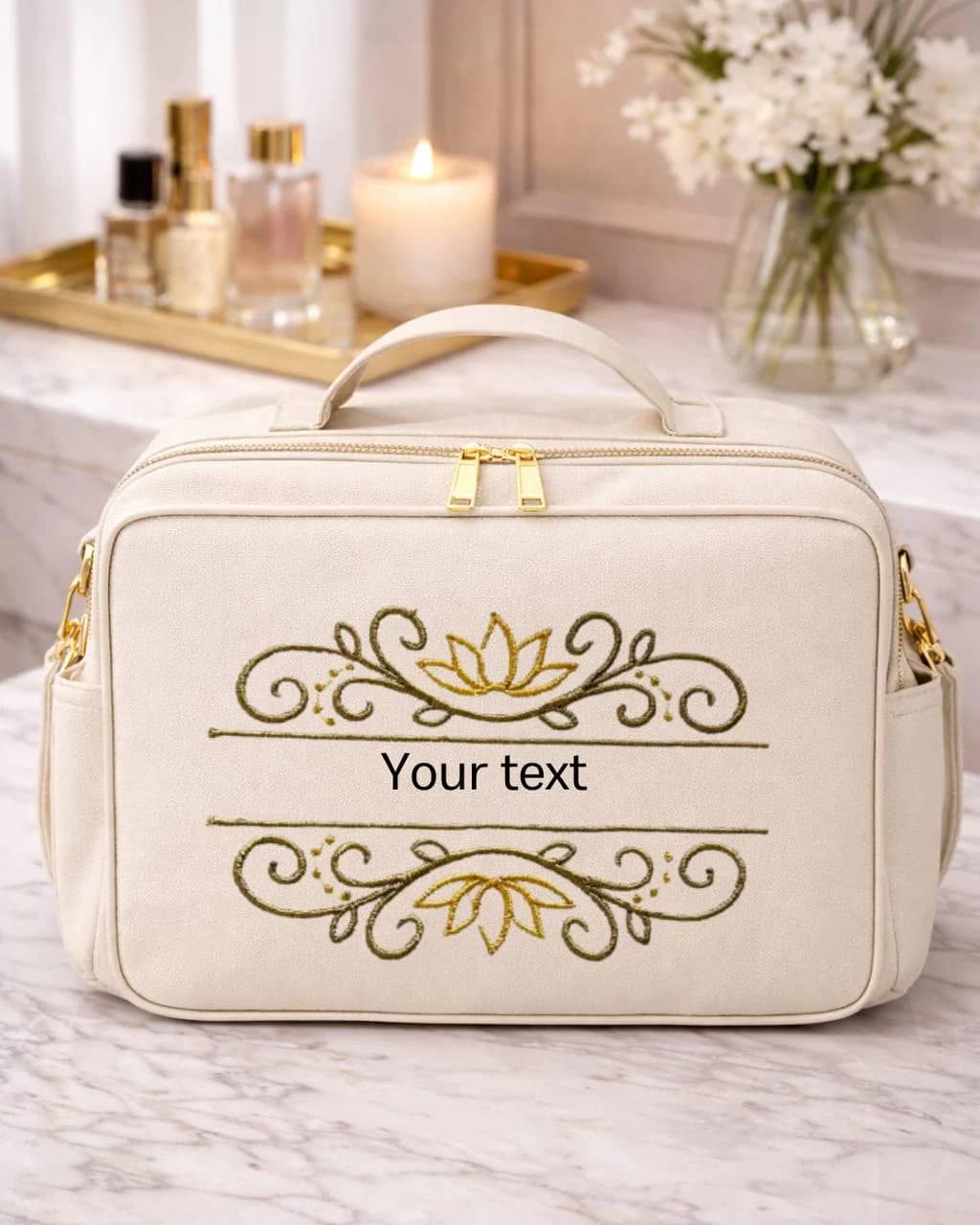 Elegant Monogram Frame Machine Embroidery Pattern PES JEF Border Stitch - image 4