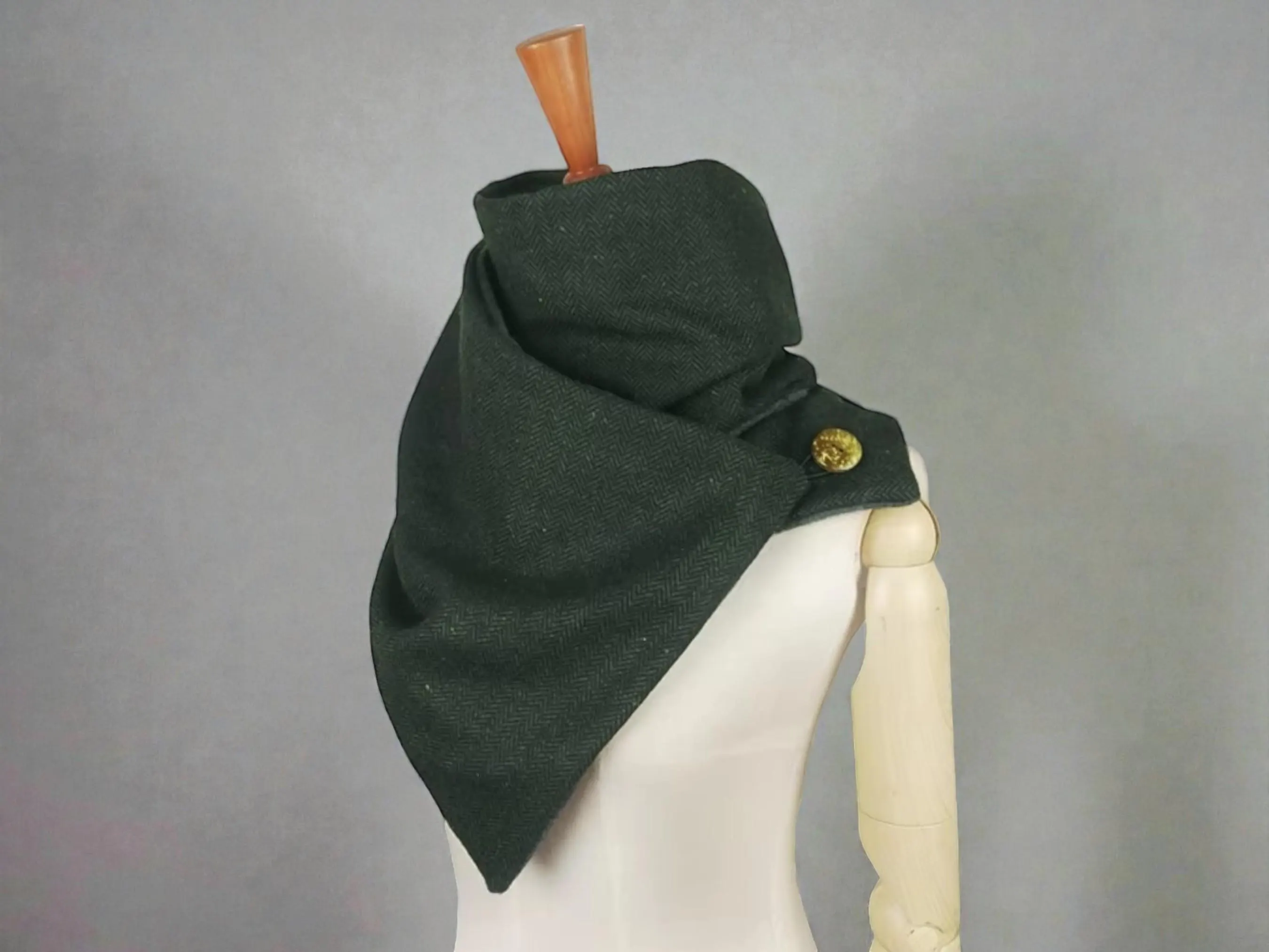 Handmade Cotton Cowl Scarf | Unisex Winter Neck Warmer - image 3