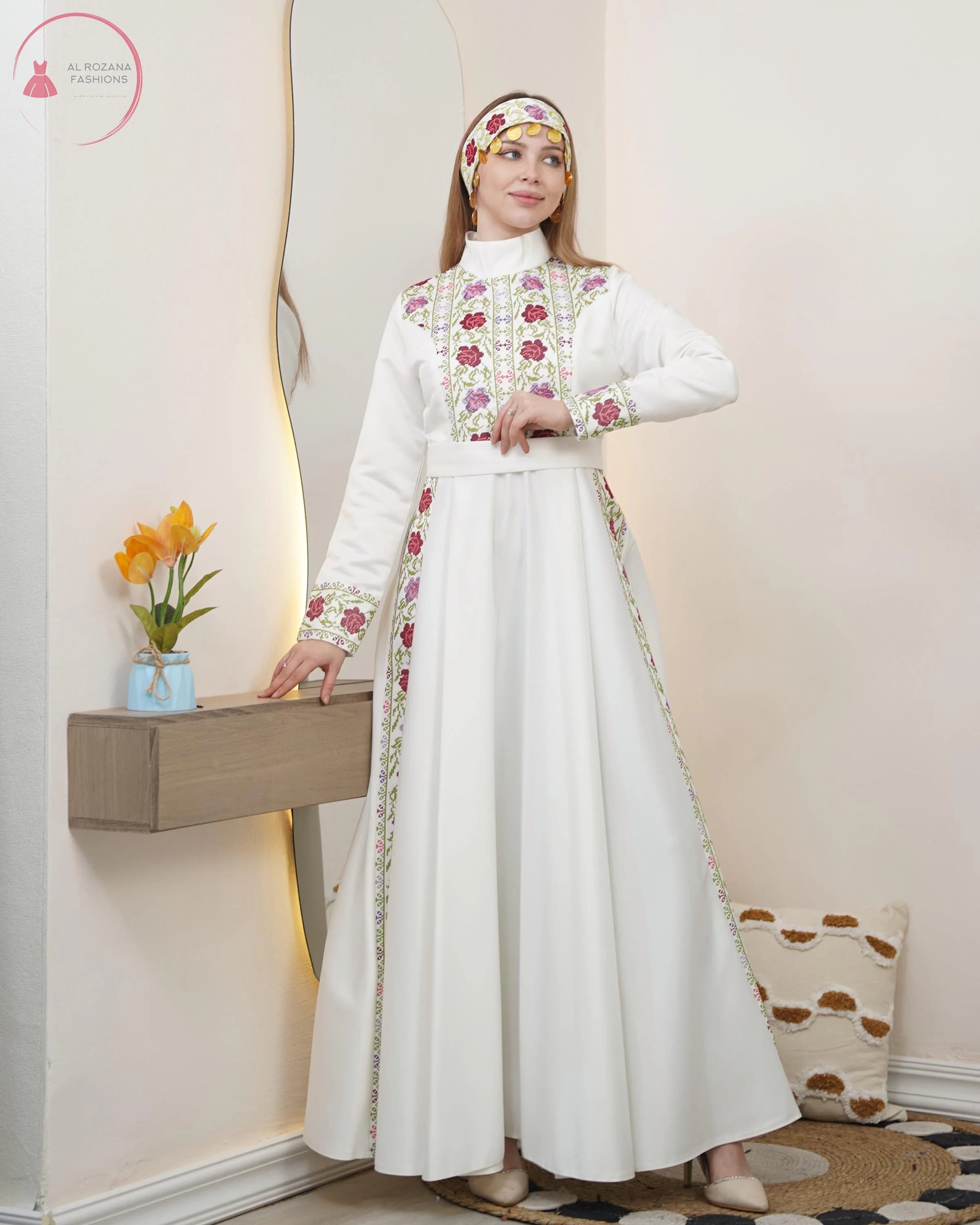 Luxe Cultural Embroidered Dress with Full Detailing + Complimentary Headband (Signature Edition) #26 - image 5