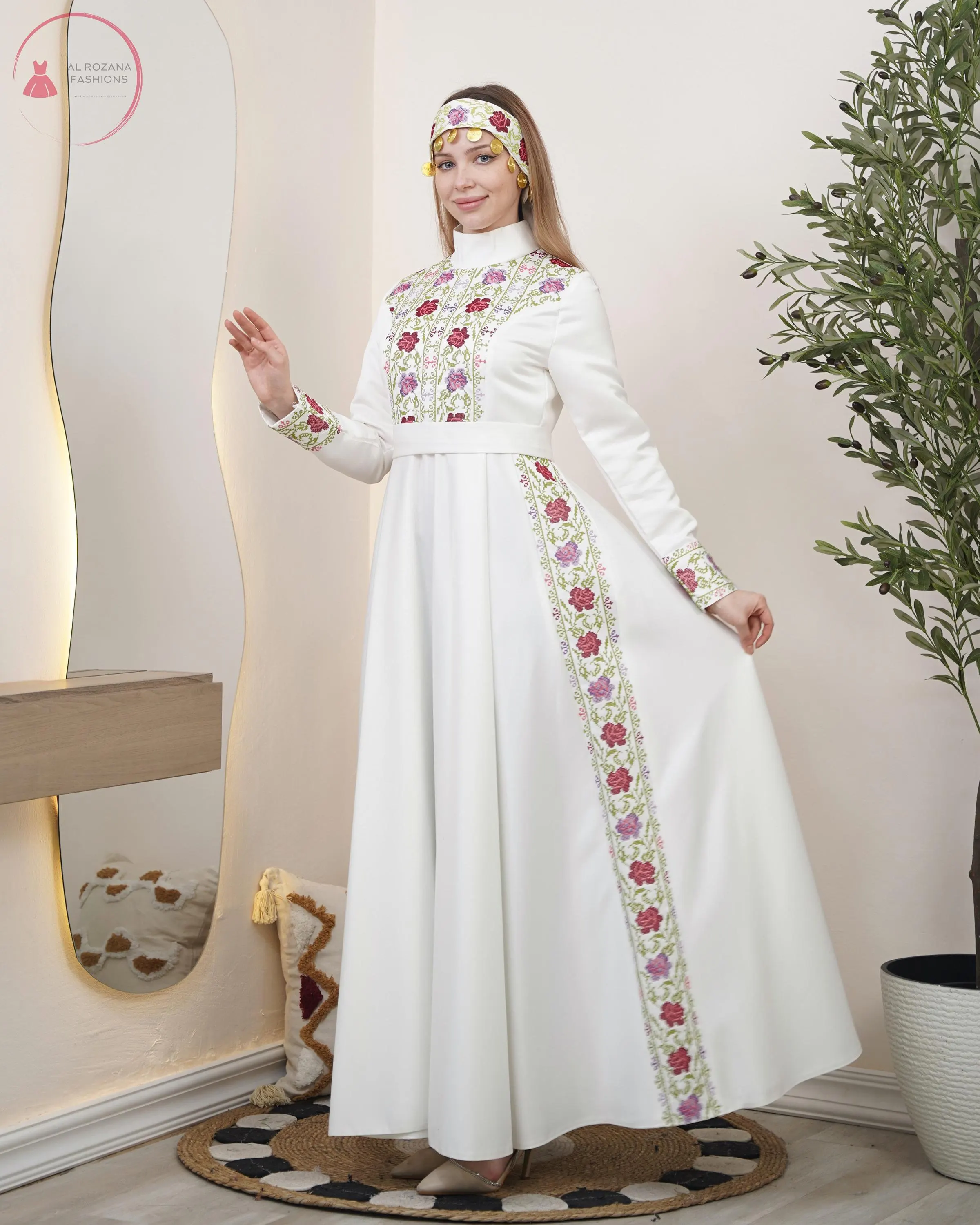 Luxe Cultural Embroidered Dress with Full Detailing + Complimentary Headband (Signature Edition) #26 - image 3