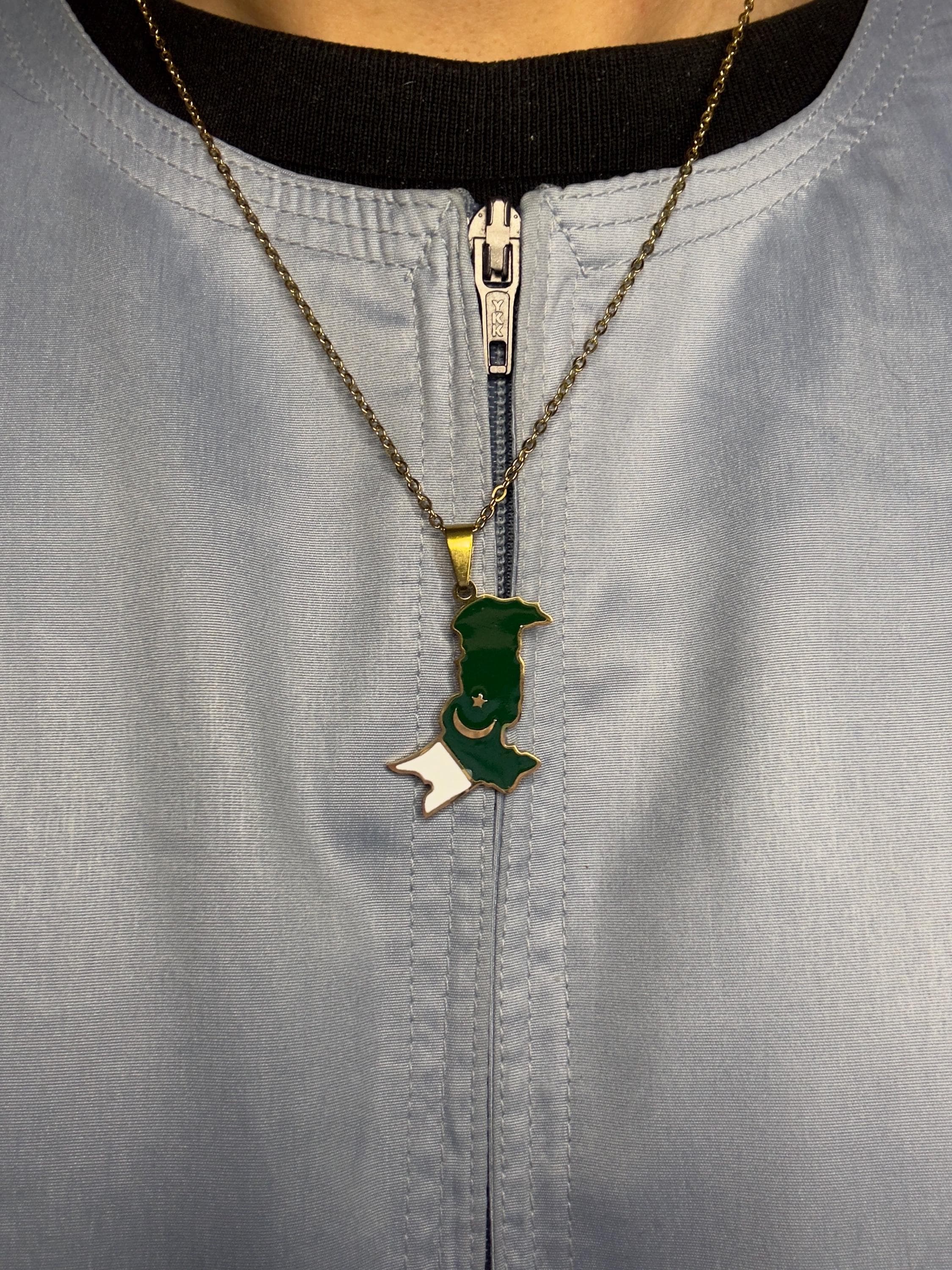 Pakistan Map Necklace | Car Hanger, Pakistani Pride Gift - image 4