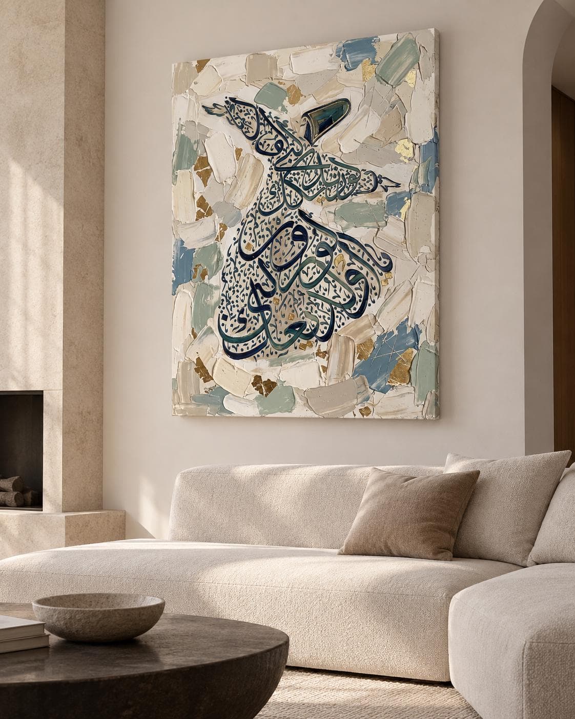 Rumi Whirling Dervish Canvas Print, Sufi Calligraphy Wall Art, Islamic Spiritual Decor - image 4