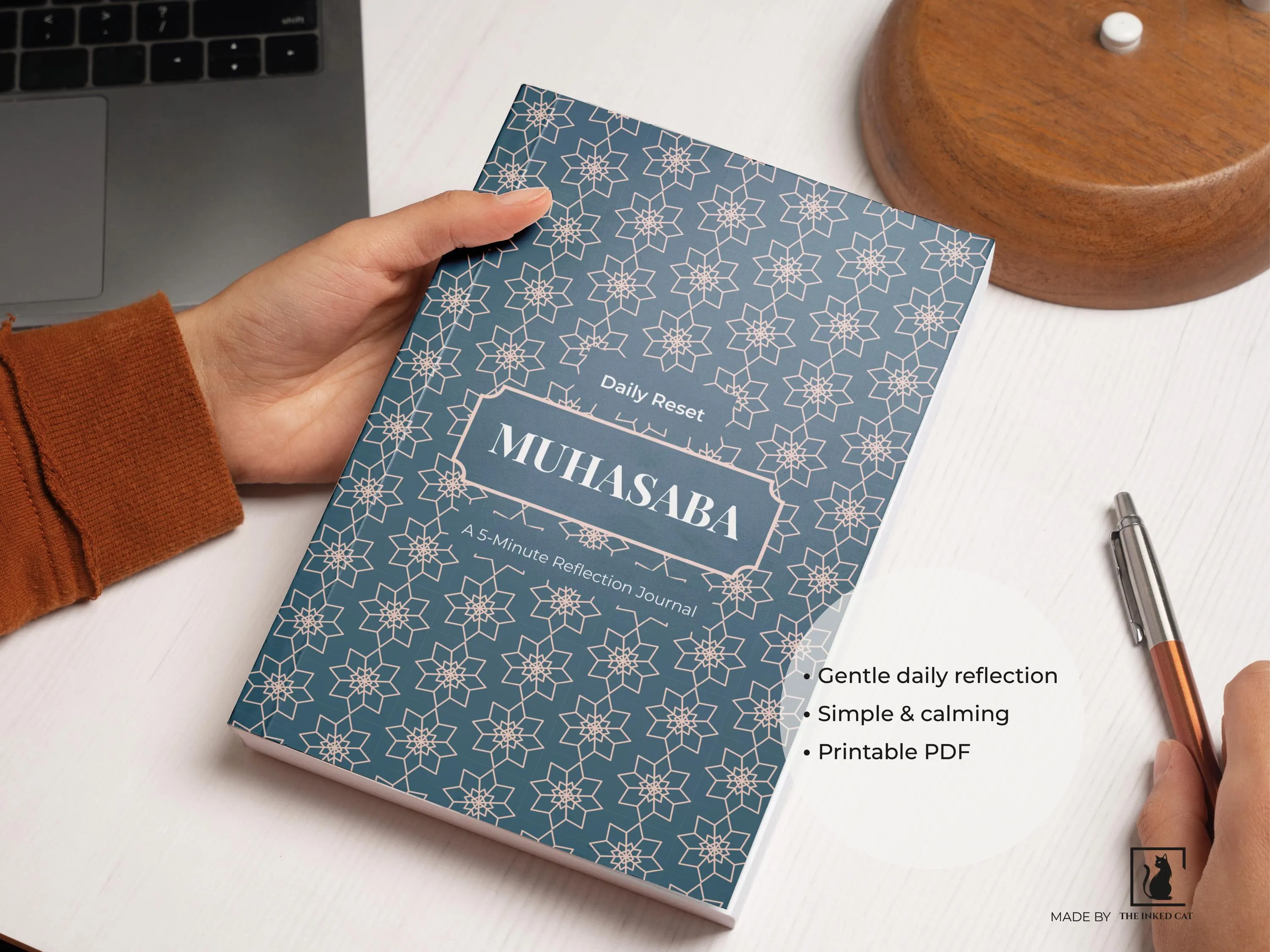 Daily Reflection Journal Printable | Self Reflection Journal | Gratitude Journal | A5 - Letter PDF Printable | Muhasaba Journal for Woman - image 2