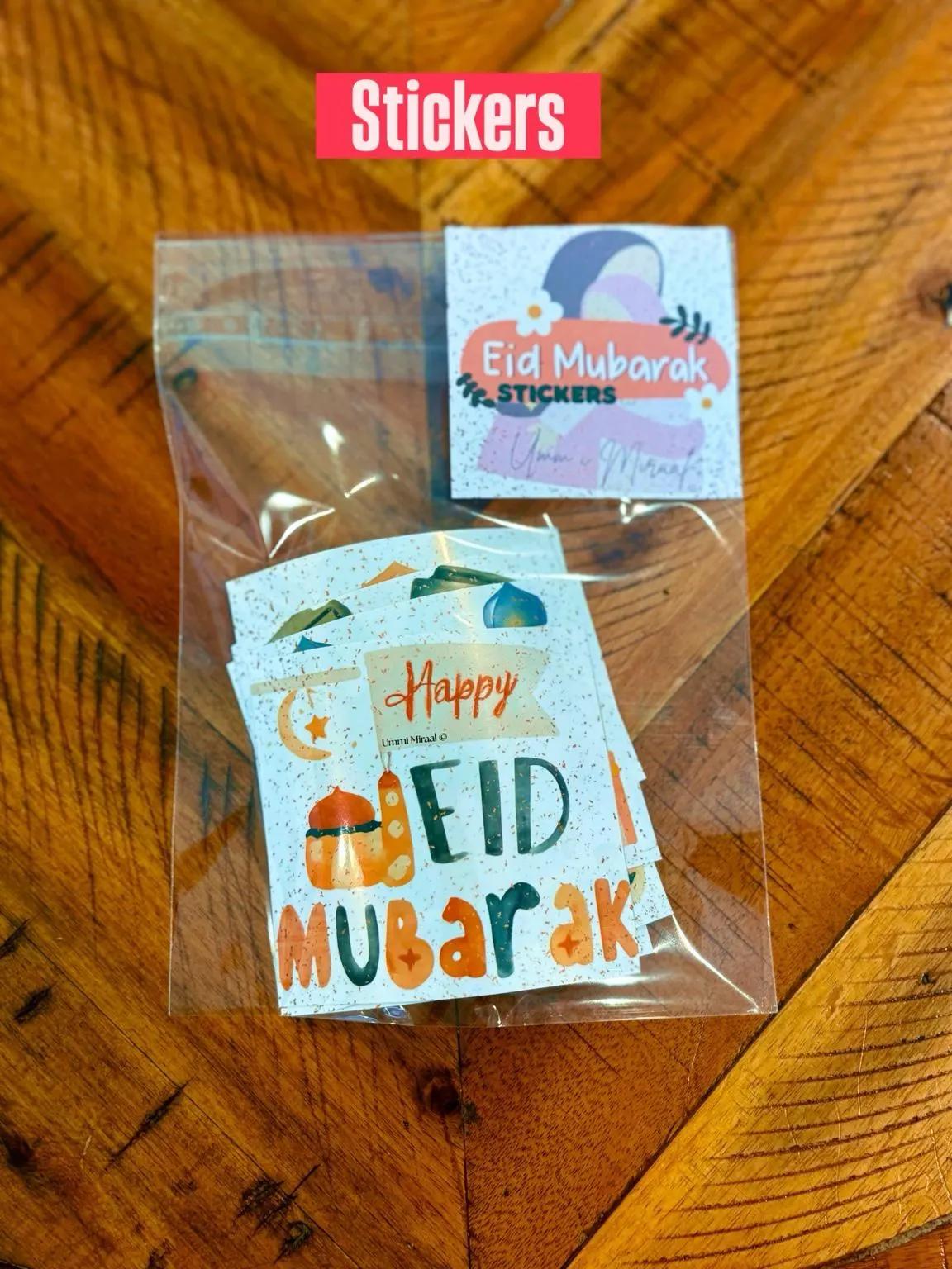 Eid Mubarak Sticker Pack | Glossy Waterproof Vinyl Stickers - image 4