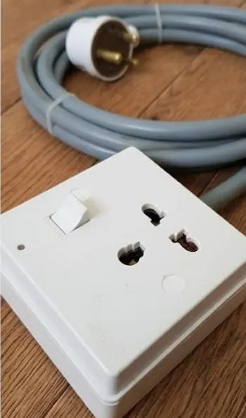 Heavy Duty Extension Cord Porcelain Socket Universal Outlet High Power Switch Cable - image 4