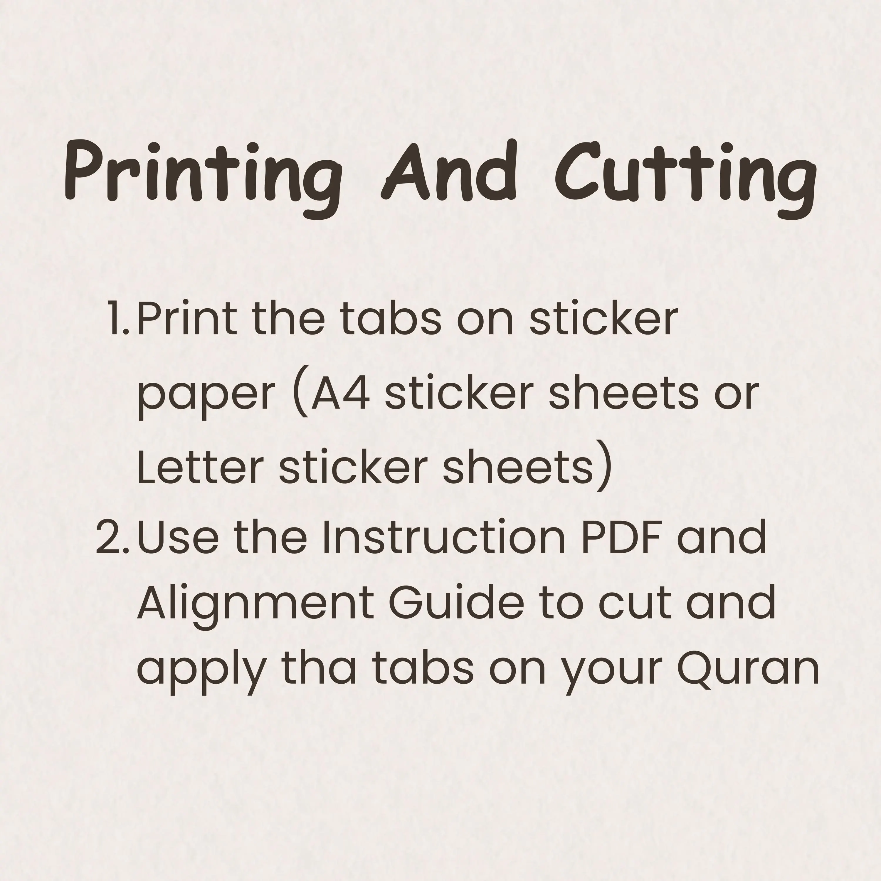 Printable Quran Tabs Bundle – Only JUZ Tabs | Hand-Cut Friendly | 4 Colors - image 4