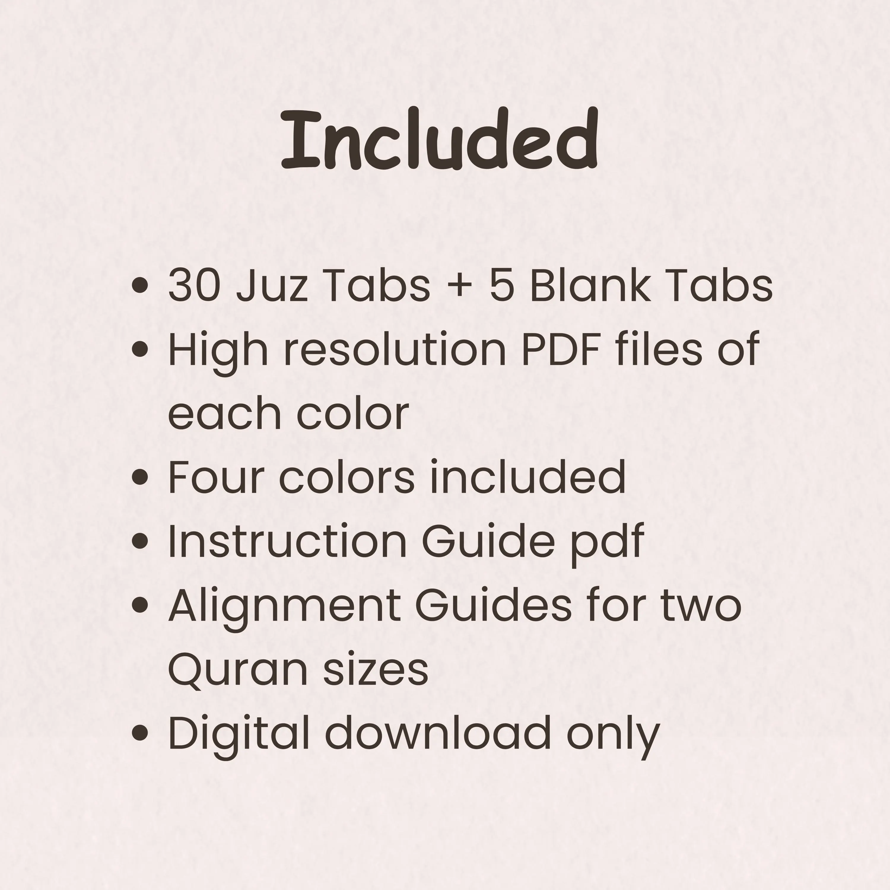 Printable Quran Tabs Bundle – Only JUZ Tabs | Hand-Cut Friendly | 4 Colors - image 3
