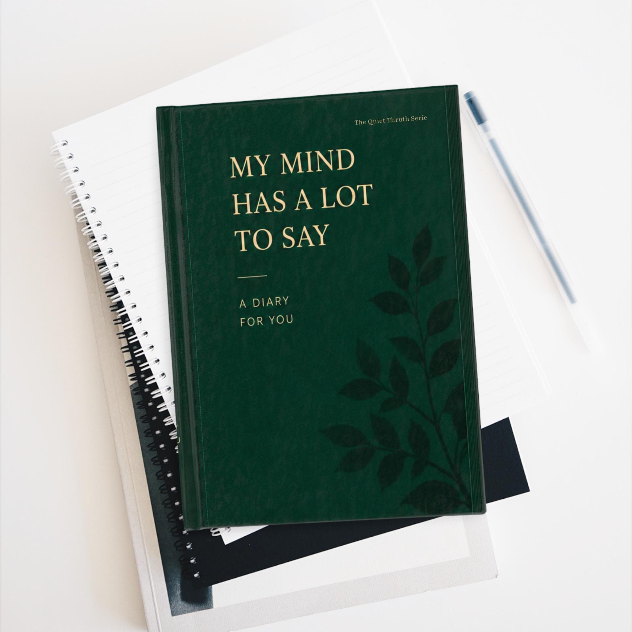 Muslim Journal for Women, Islamic Diary, Hardcover Lined Notebook, Muslim Gift for Her, Ramadan Journal, My Mind Has a Lot to Say - image 3