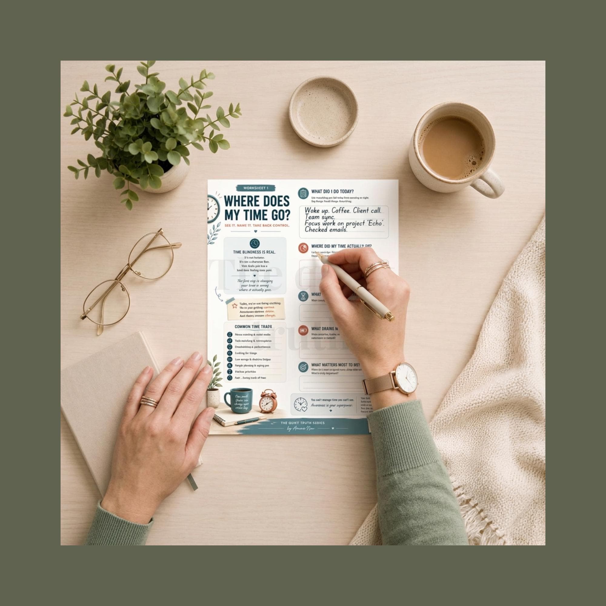 Time Blindness Workbook | Printable Time Management Worksheets | Digital PDF - image 4