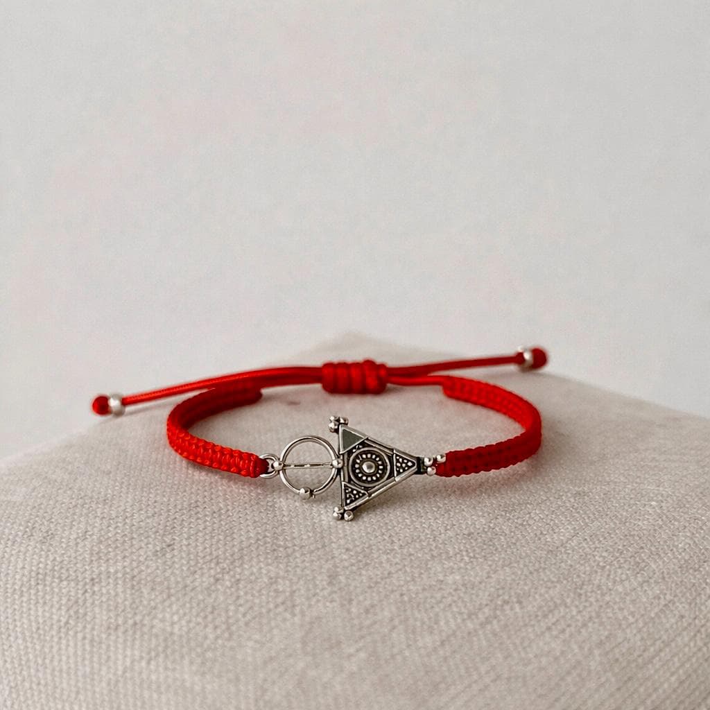 Black Adjustable Berber Bracelet for Men & Women – Handmade Amazigh Symbol Jewelry, Minimal Ethnic Bracelet - BerbereGlow™ - image 5