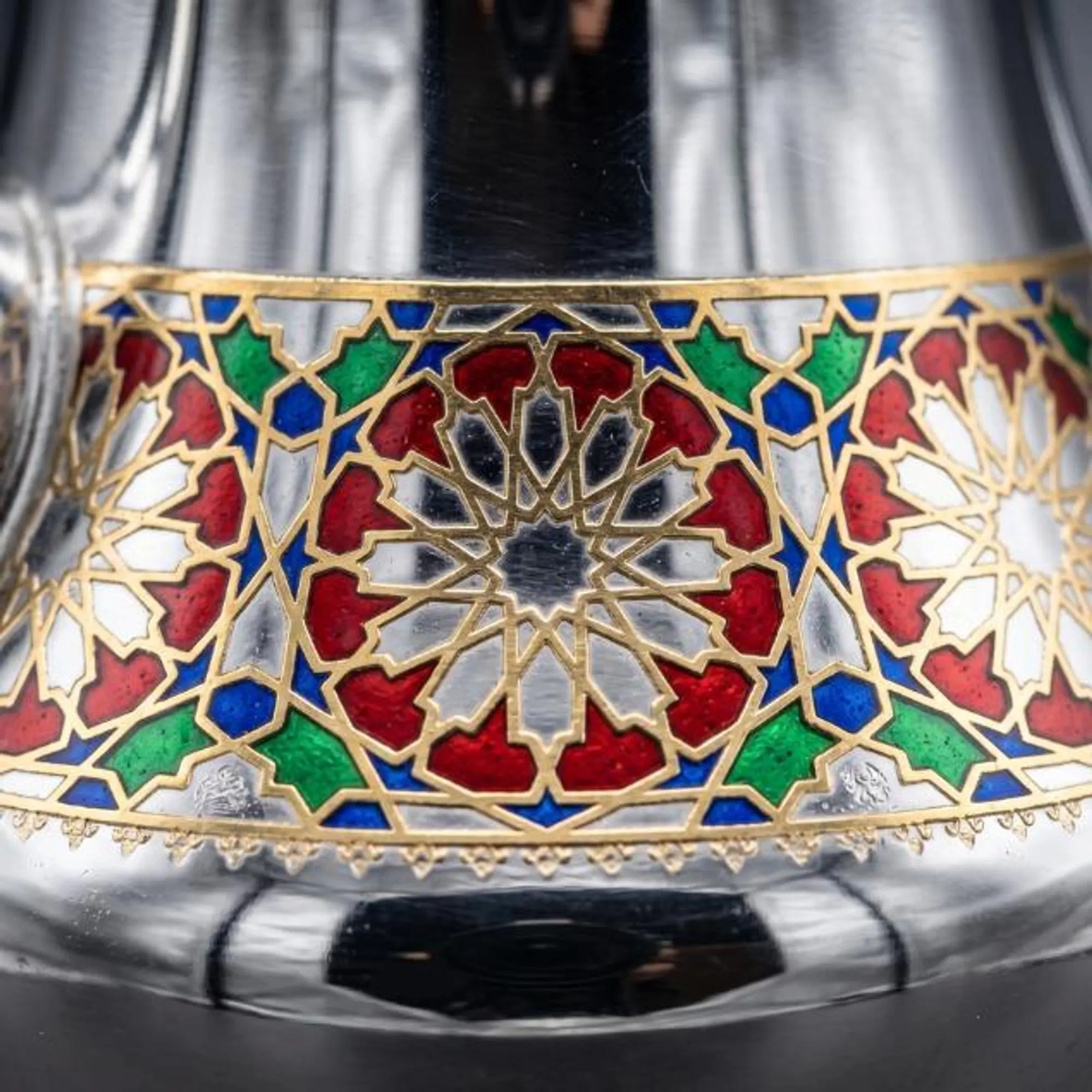 Moroccan Stainless Steel Teapot, Handmade for Mint Tea, Ramadan Hosting