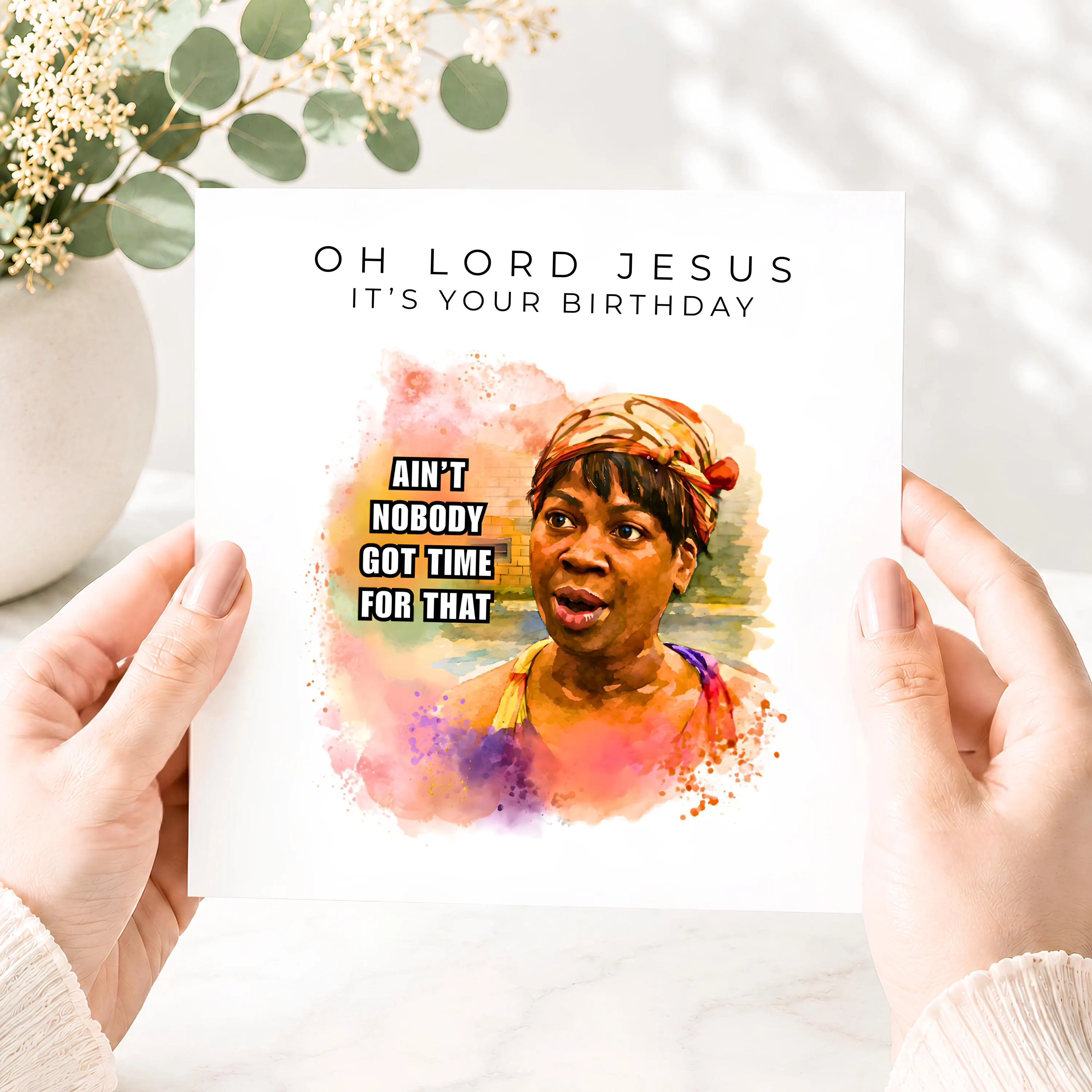 Sweet Brown Birthday Card, Funny Meme Greeting, Viral Pop Culture, Ain't Nobody Got Time for That - image 3