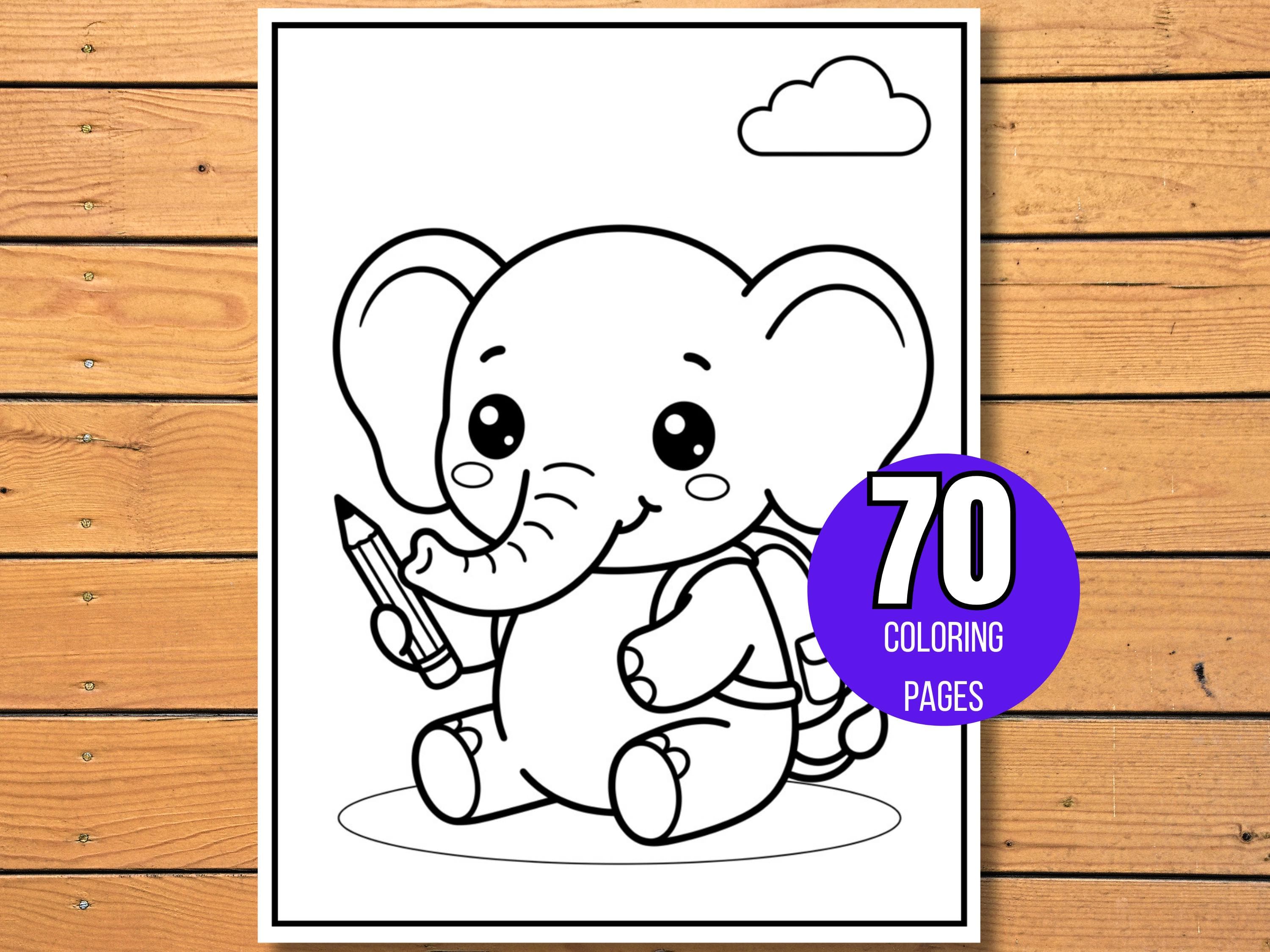 Back to School Coloring Pages, School Supplies & Alphabet Coloring Book, School Coloring Book For Kids, Back to School Coloring Sheets - image 5