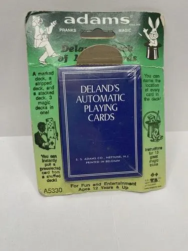 Vintage Adams DELAND'S AUTOMATIC Playing Cards Pranks Magic Trick for Fun - image 4