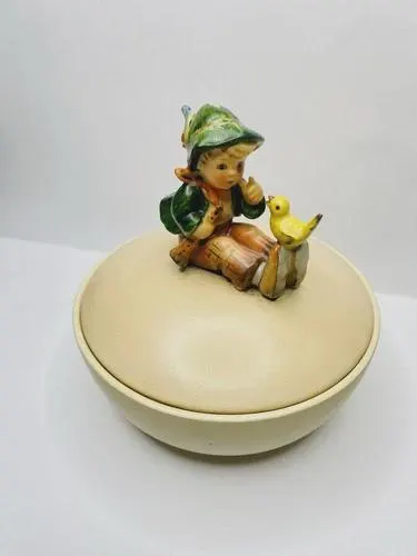 Goebel Hummel Germany # III/63 Singing Lessons Candy Dish Old Style 6" TMK 4 - image 4