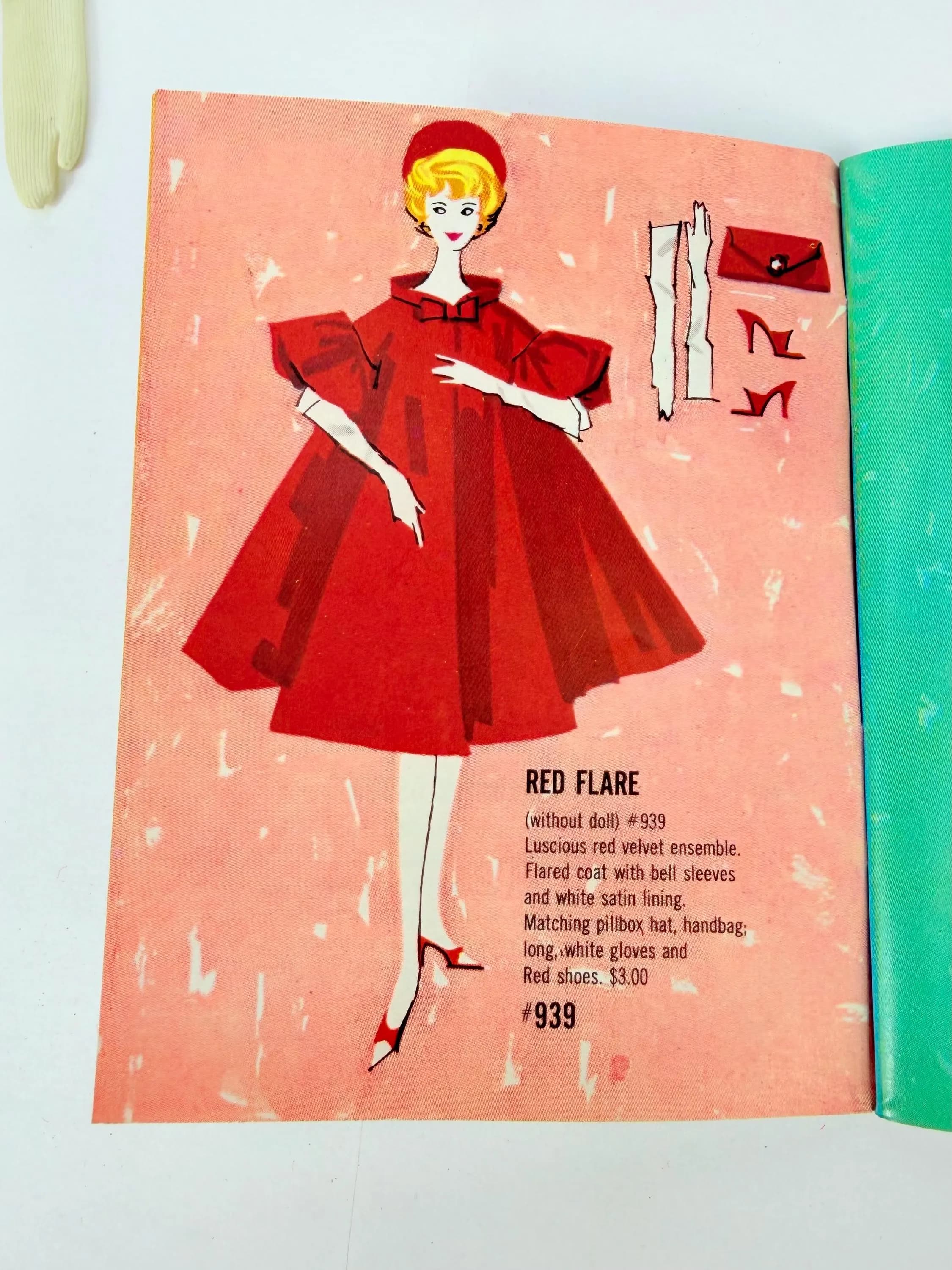 Vintage Barbie 939 Red Flare - Original 1962 COMPLETE Set - image 3