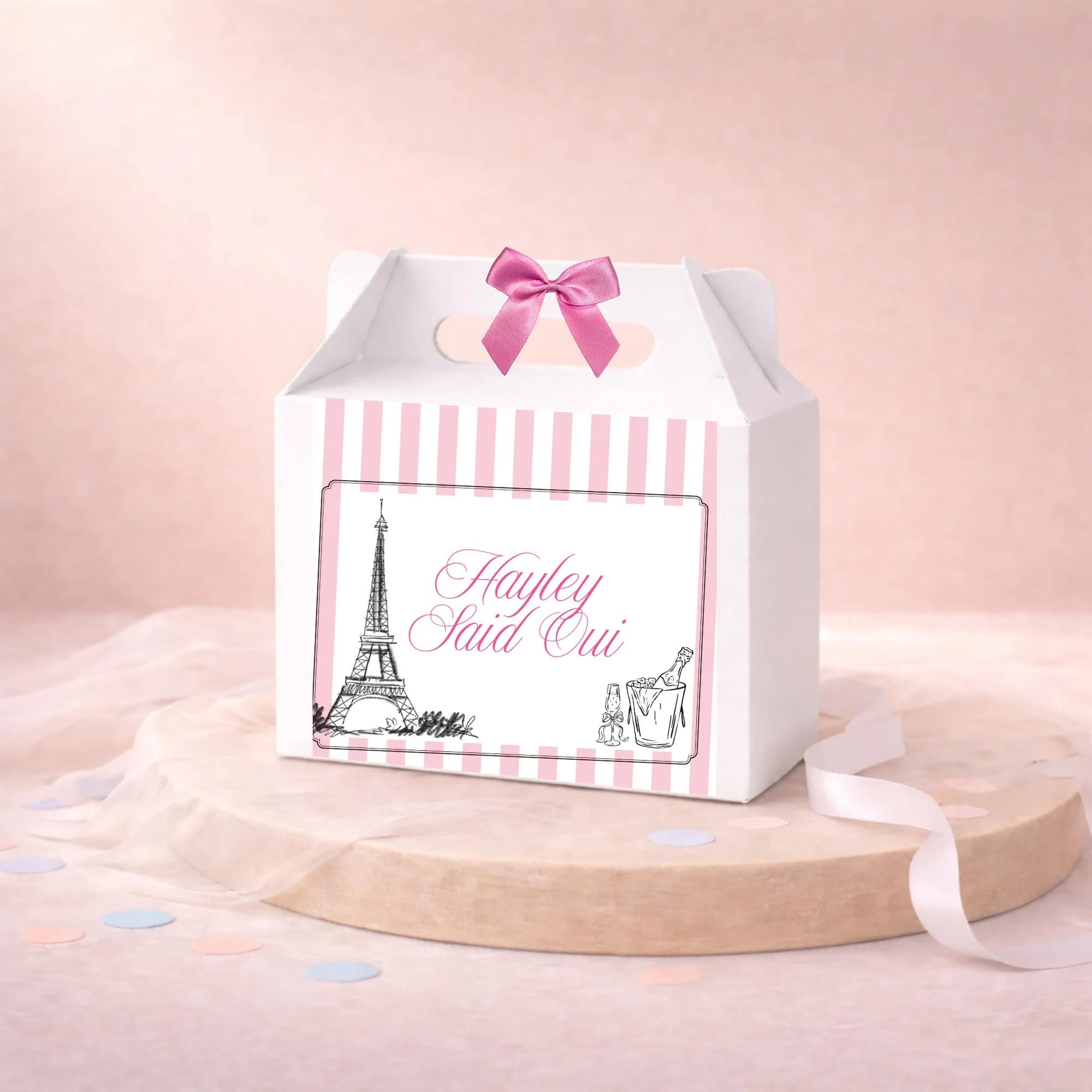 Personalised Hen Do Gift Box | Emily In Paris | She Said Oui | Bridesmaid Gift Box | Bridal Party Box | Custom Bridal Party - image 4