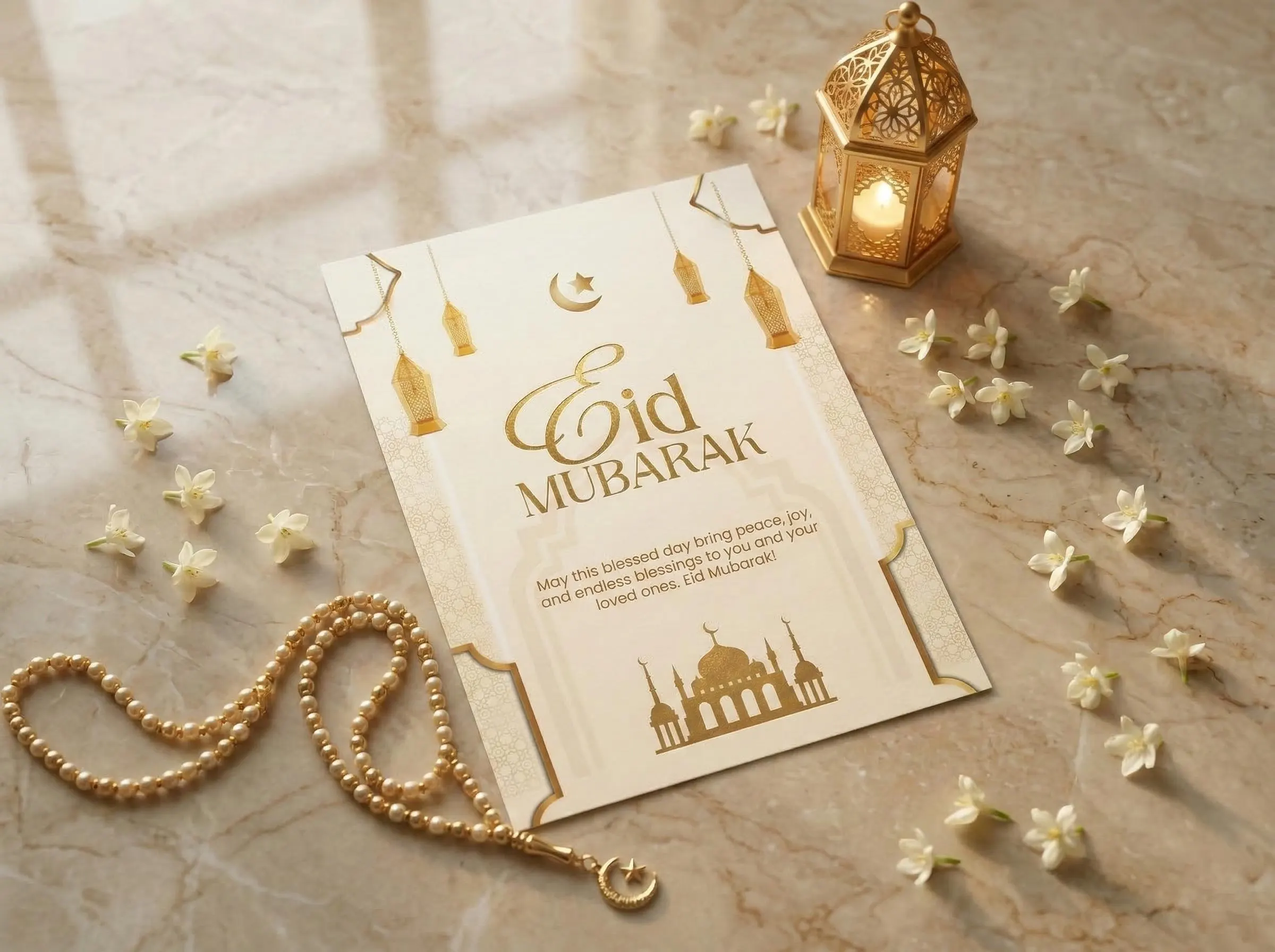 Editable Eid Mubarak Card Template, Canva Greeting (Digital Download) - image 5