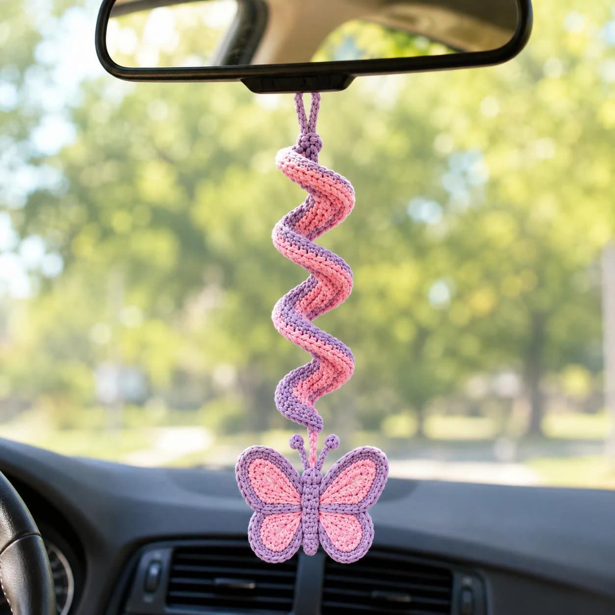 Crochet Butterfly Wind Spinner Pattern PDF, Spiral Hanging Garden Decor, Beginner Crochet Tutorial - image 4