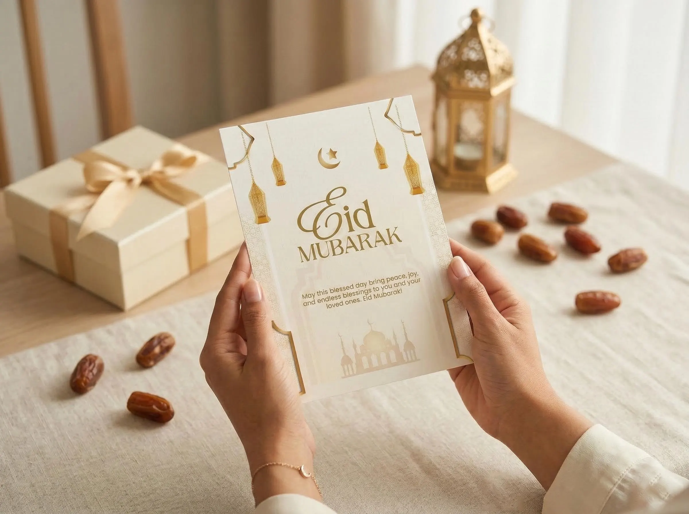 Editable Eid Mubarak Card Template, Canva Greeting (Digital Download) - image 4