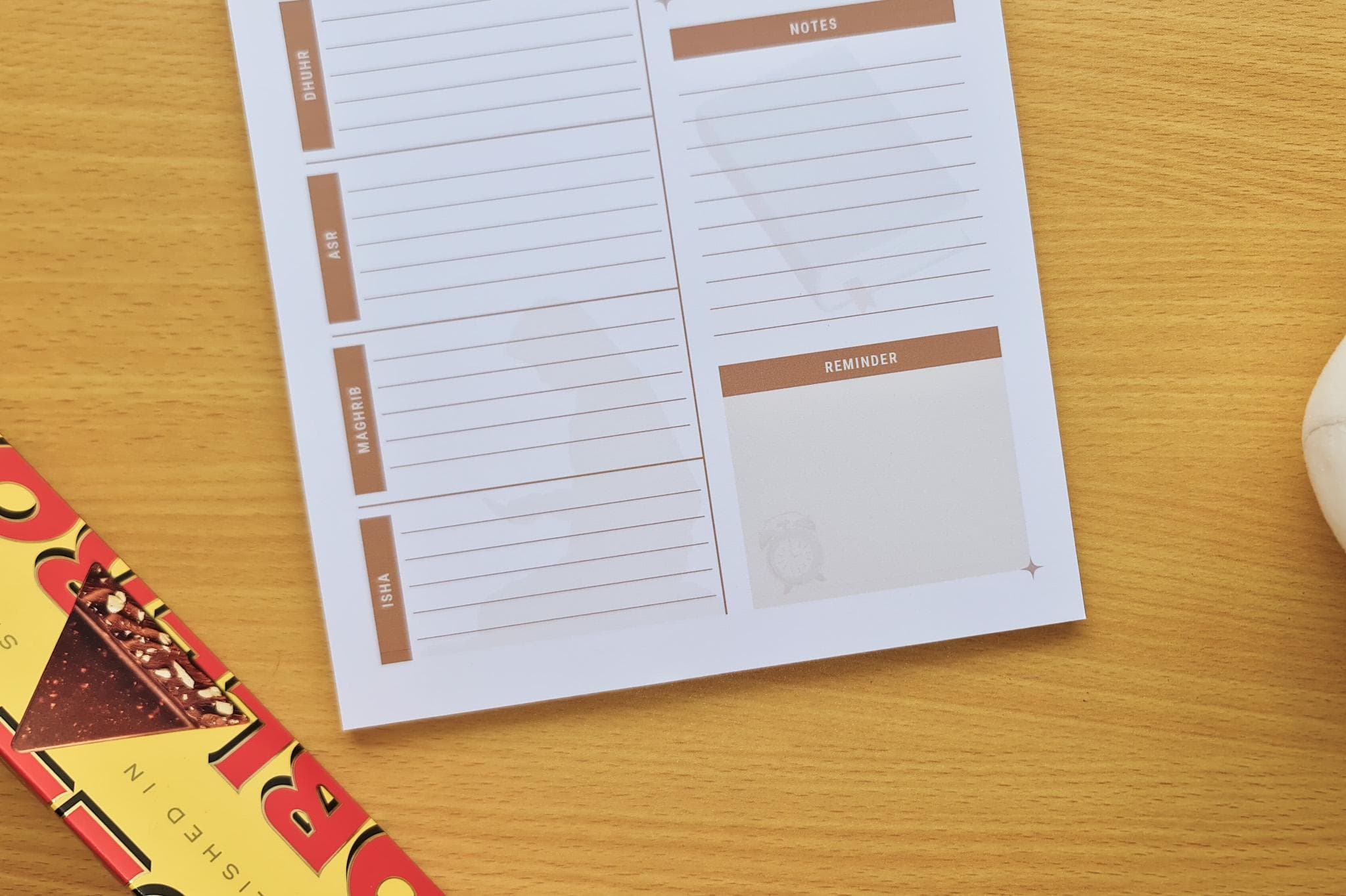 Cosy Brown Daily Planner Islamic Notepad - image 4