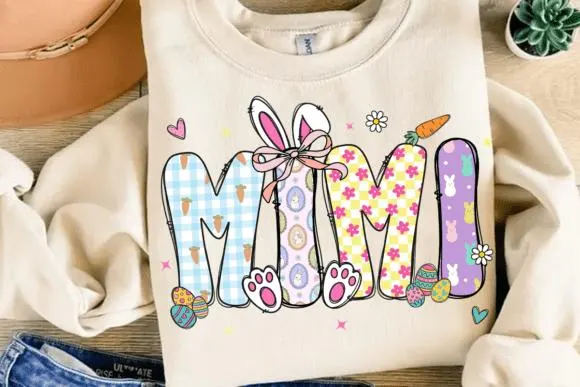 Coquette Easter Mama Bundle PNG – Easter Nana Mimi Gigi – Bunny Sublimation - image 3