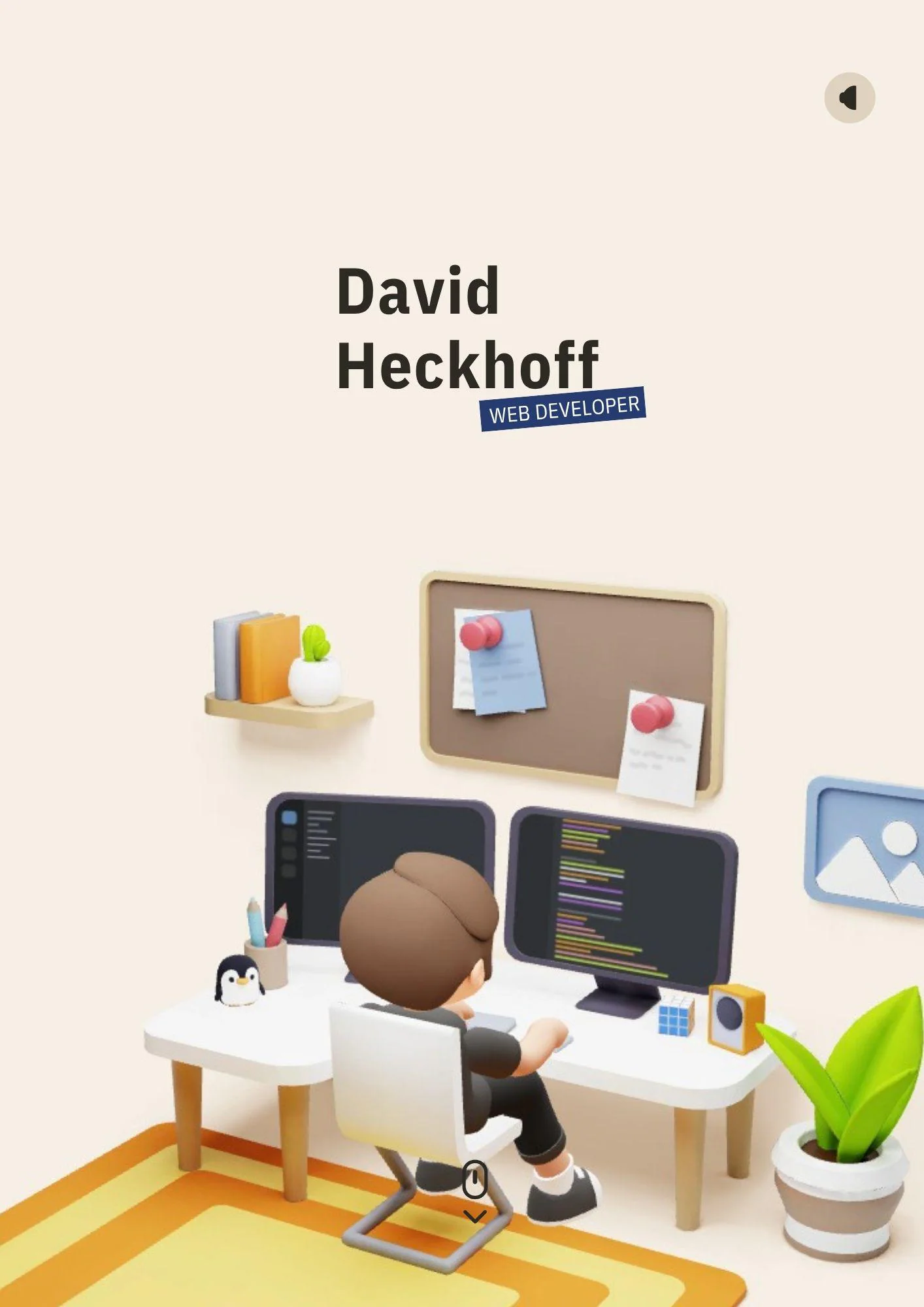 3D Scroll Animated Portfolio Website Template (HTML CSS JS) - image 3