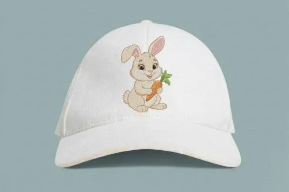 Bunny Carrot Embroidery Design | Kawaii Rabbit Hand Stitch Pattern (Digital Download) - image 5