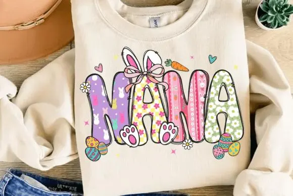 Coquette Easter Mama Bundle PNG – Easter Nana Mimi Gigi – Bunny Sublimation - image 4