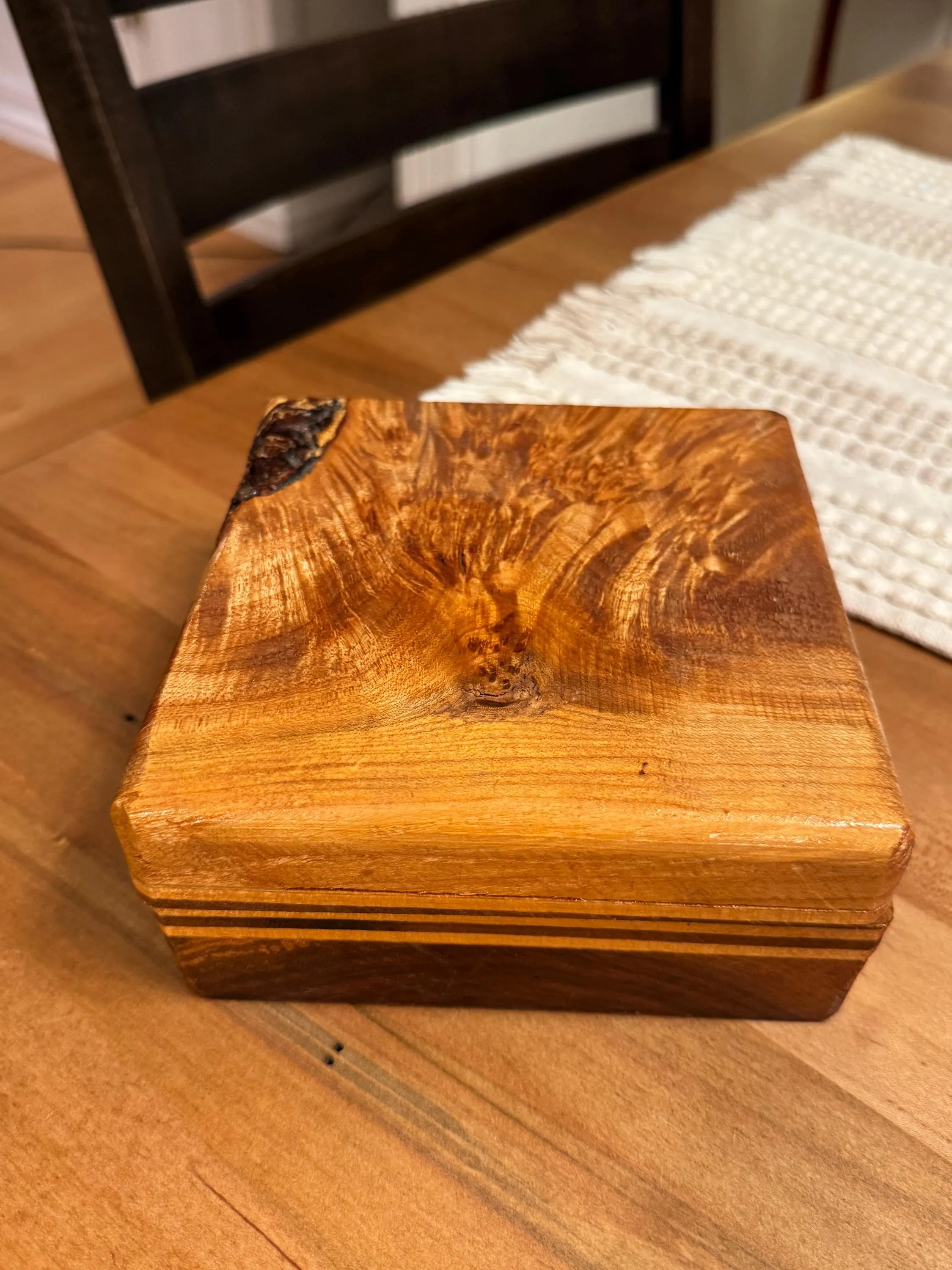 Handcrafted Wooden Keepsake Box - image 3