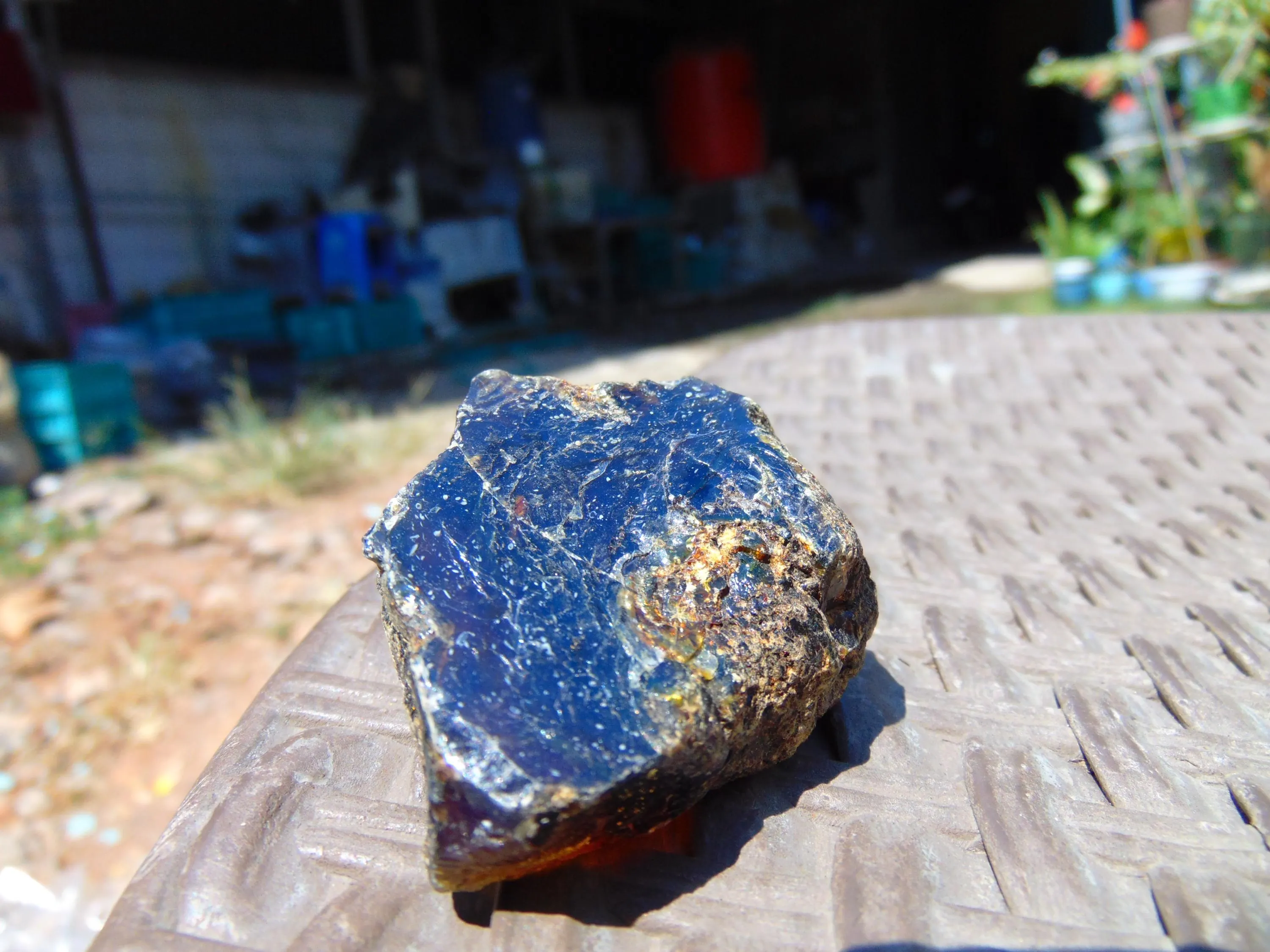 25 gram Rough Raw Indonesian Blue Amber 26RBX36 59x35x22