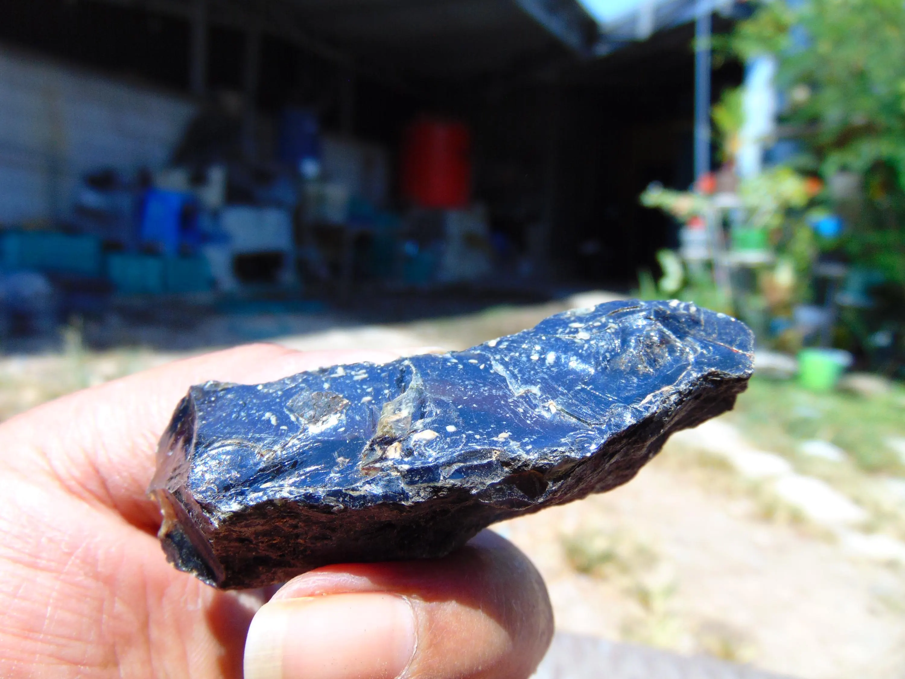 18 gram Rough Raw Indonesian Blue Amber 26RBX34 68x20x15
