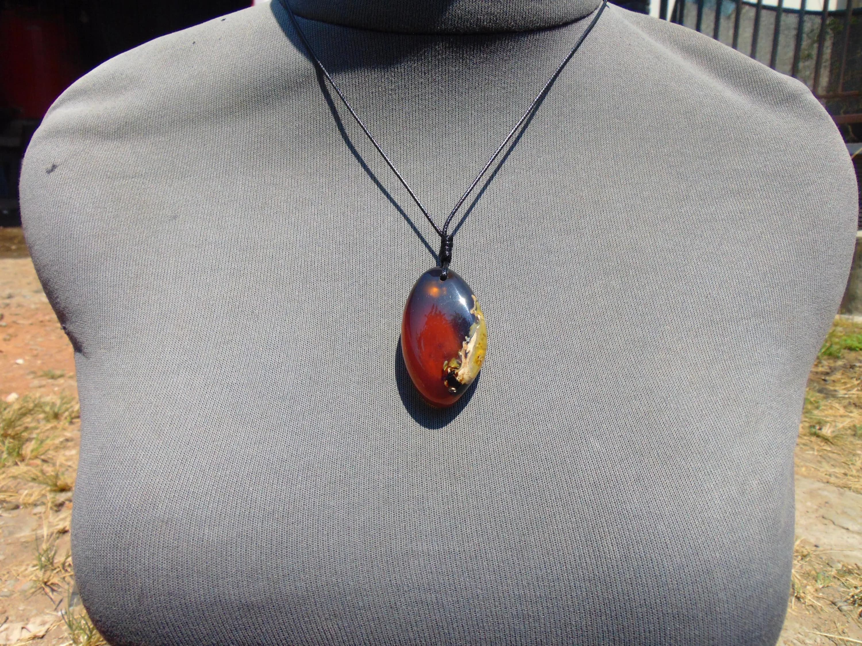 Genuine Natural Indonesian Blue Amber Pendant 9 gr – PBY613 - image 5