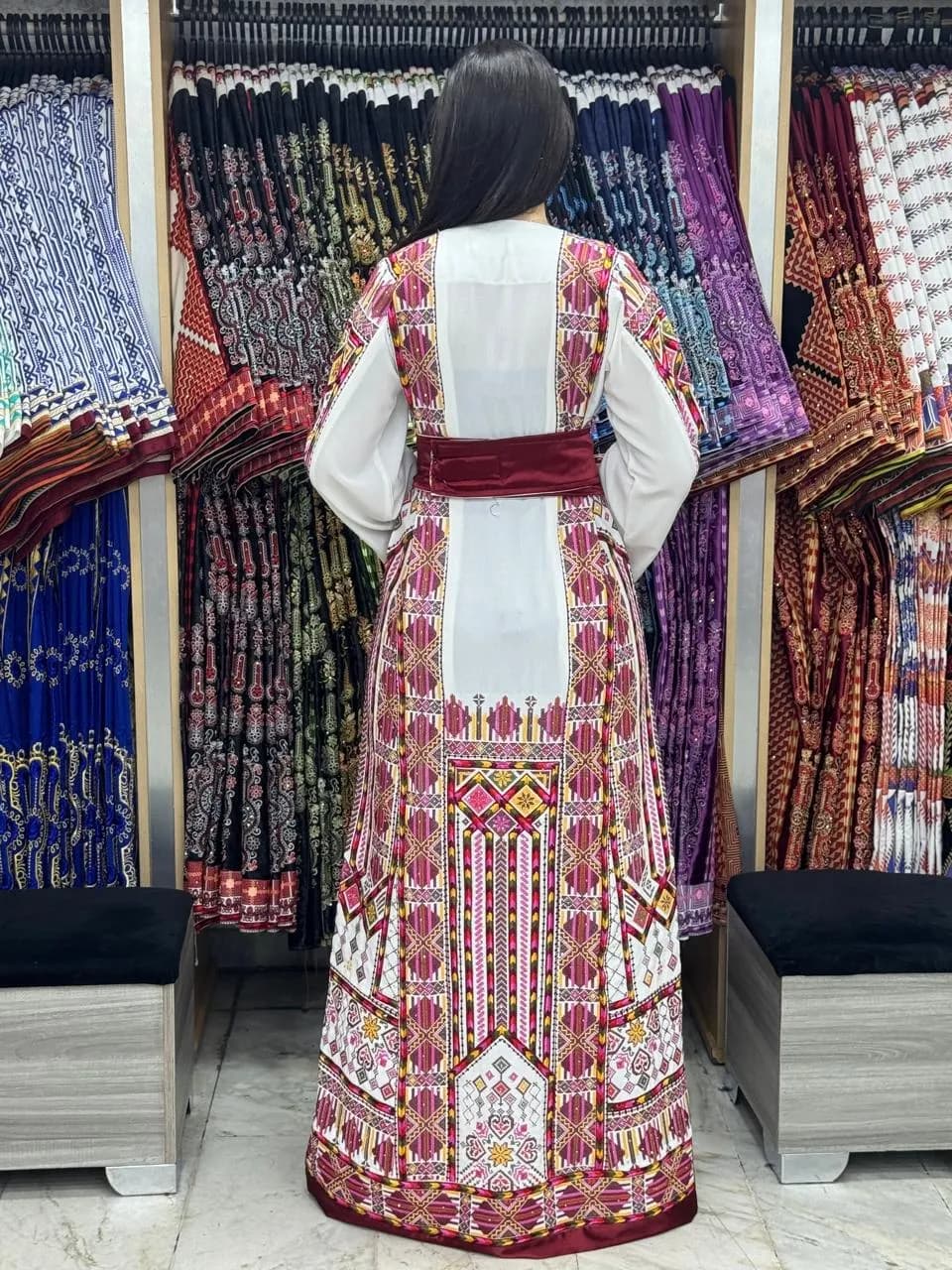 Beam Of Tulkarem - High Quality Traditional Embroidered Palestinian Thobe dress