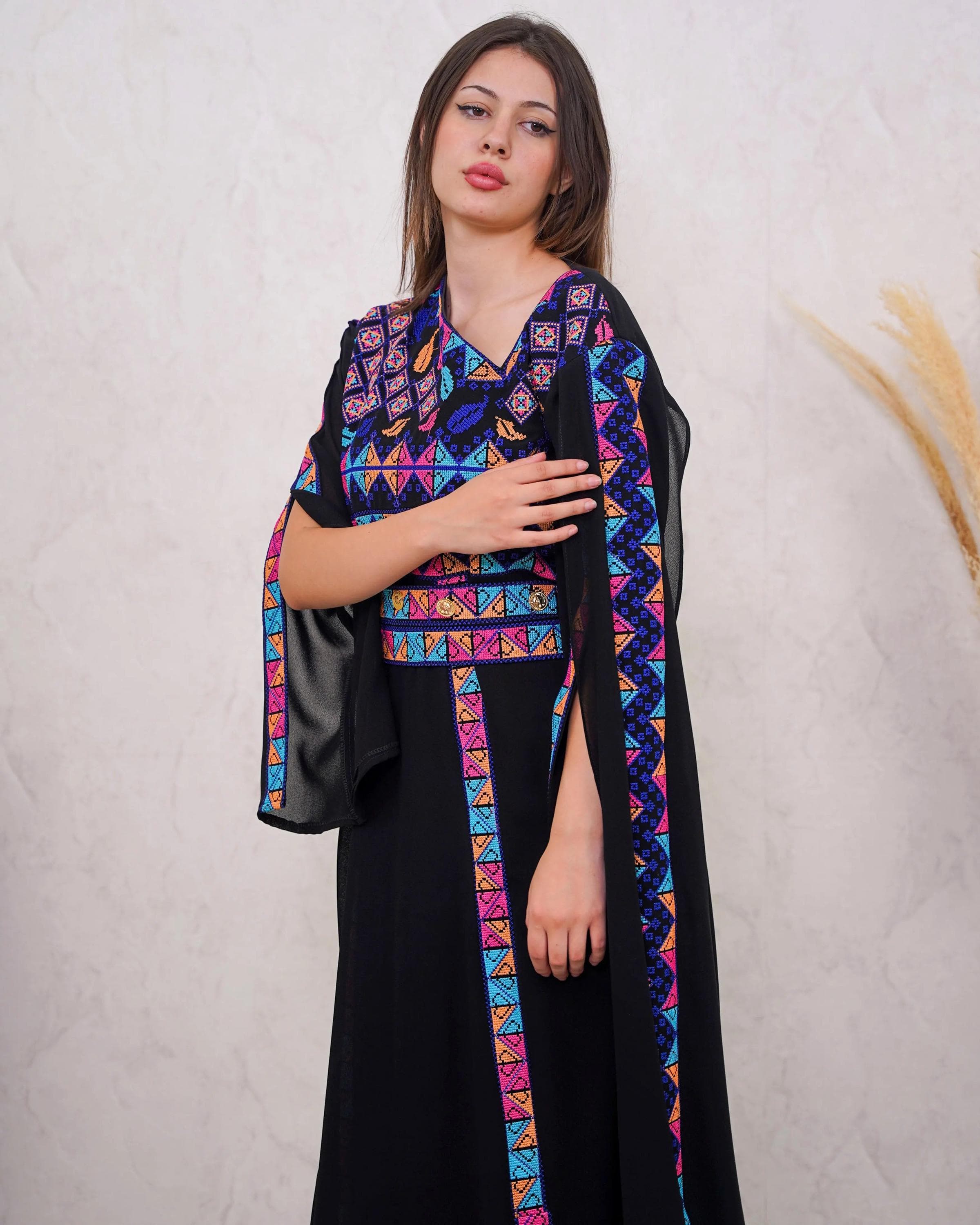 Ramlah Dress - Embroidered Palestinian Dress - JPK Traditions