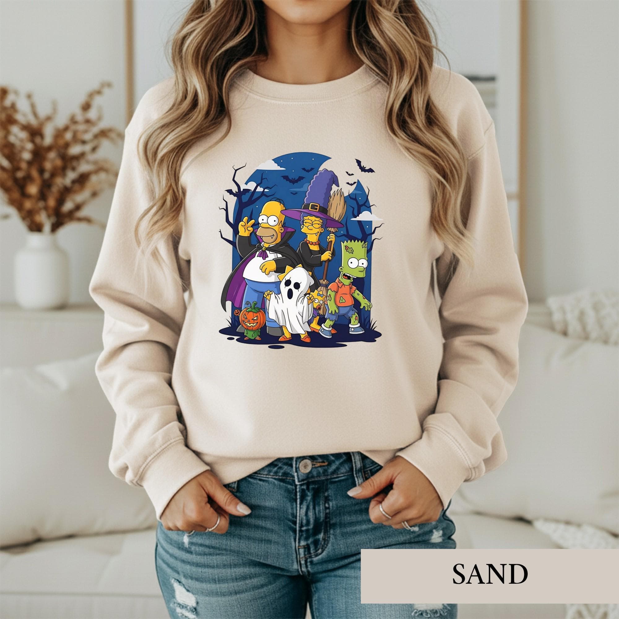 Cartoon Family Halloween Shirt, Spooky Treehouse Vampire Tee, 90s Nostalgia Costume Graphic, Horror Fan T Shirt, Retro Fall Gift