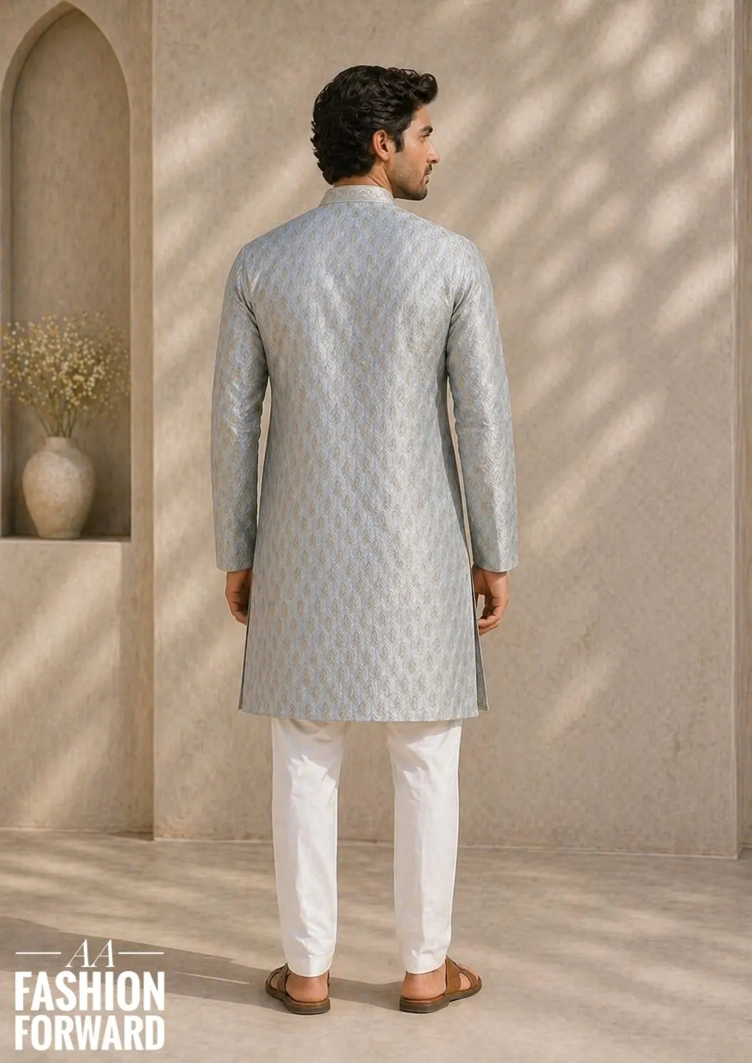 Men's Jacquard kurta pajama set| Festive Indian Ethnic Outfit| Wedding wear kurta - image 5