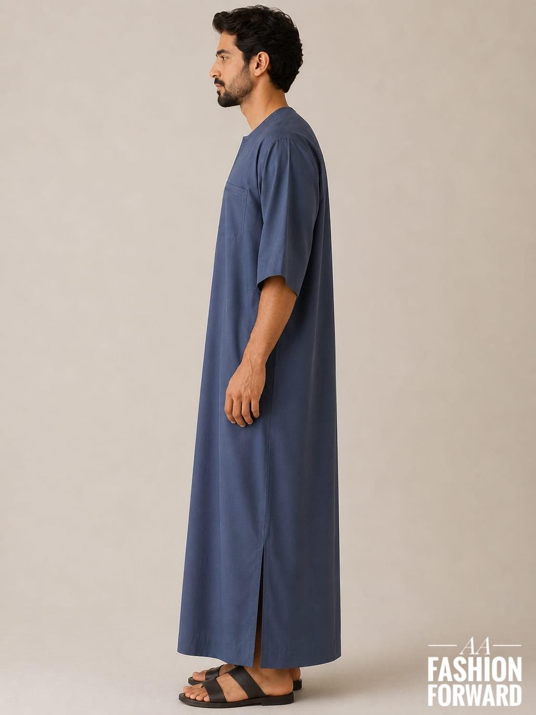 Men's Moroccan Kaftan Thobe | Islamic Jubba Robe | Arabic Gandoura | Modest Muslim Abaya | Traditional Kaftan - image 3