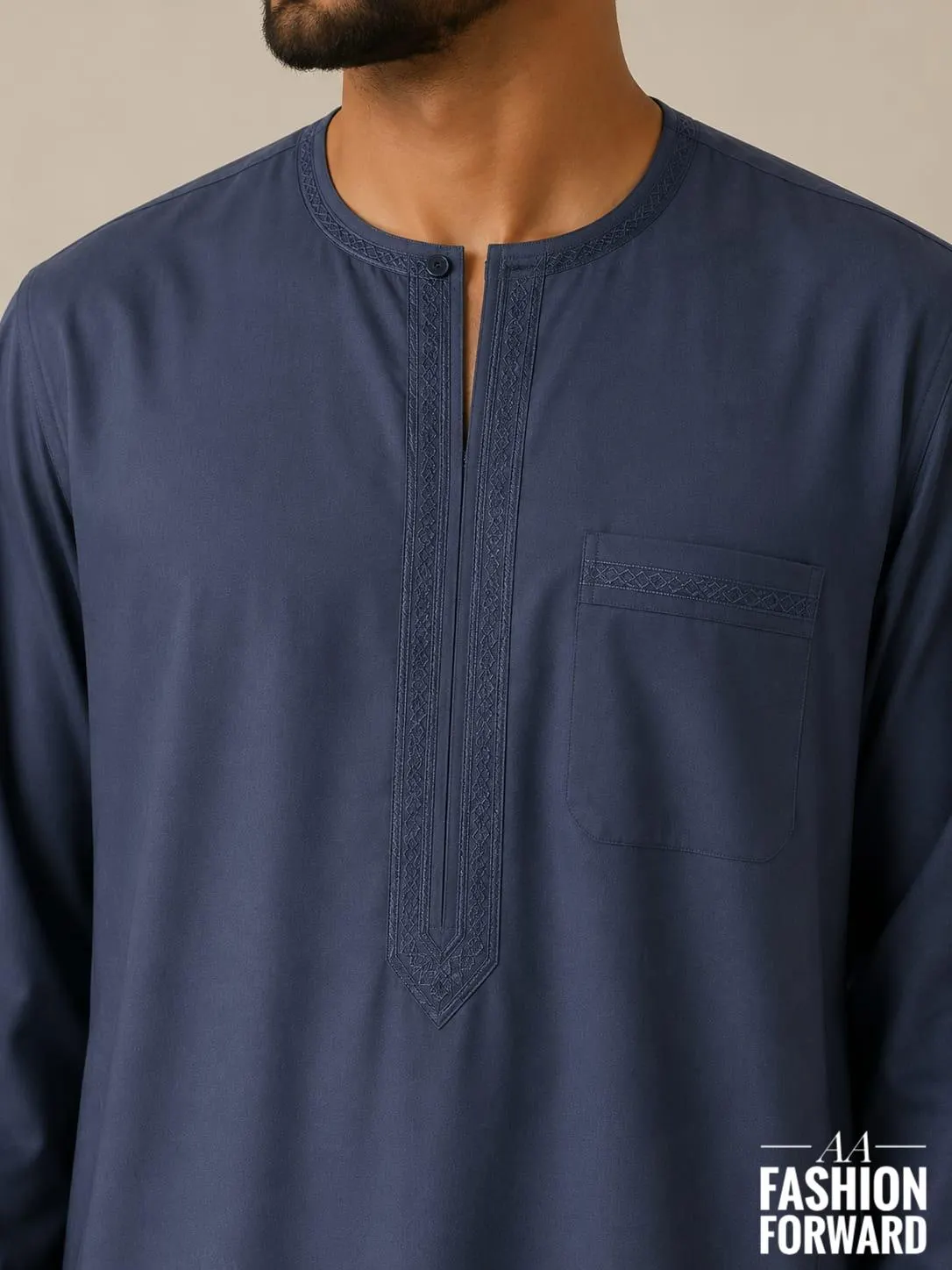 Men's Moroccan Kaftan Thobe | Islamic Jubba Robe | Arabic Gandoura | Modest Muslim Abaya | Traditional Kaftan - image 4